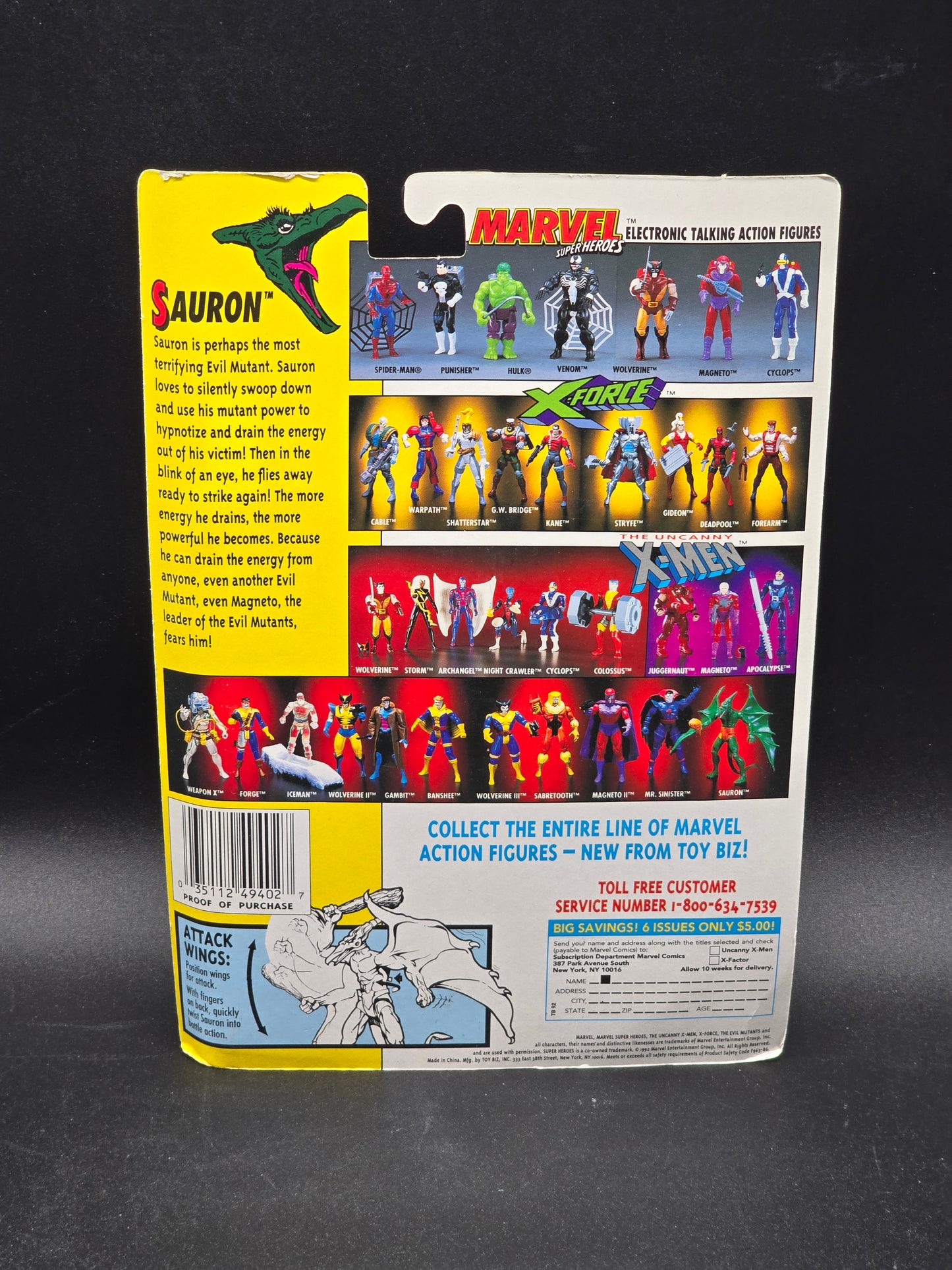 Sauron X-Men Action Figure Toybiz 1992