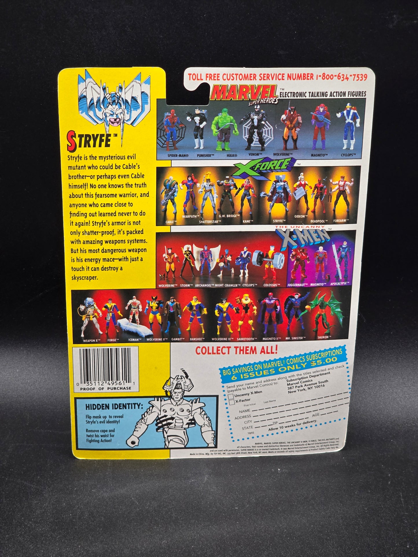 Stryfe X-Men X-Force Toybiz Figure 1992