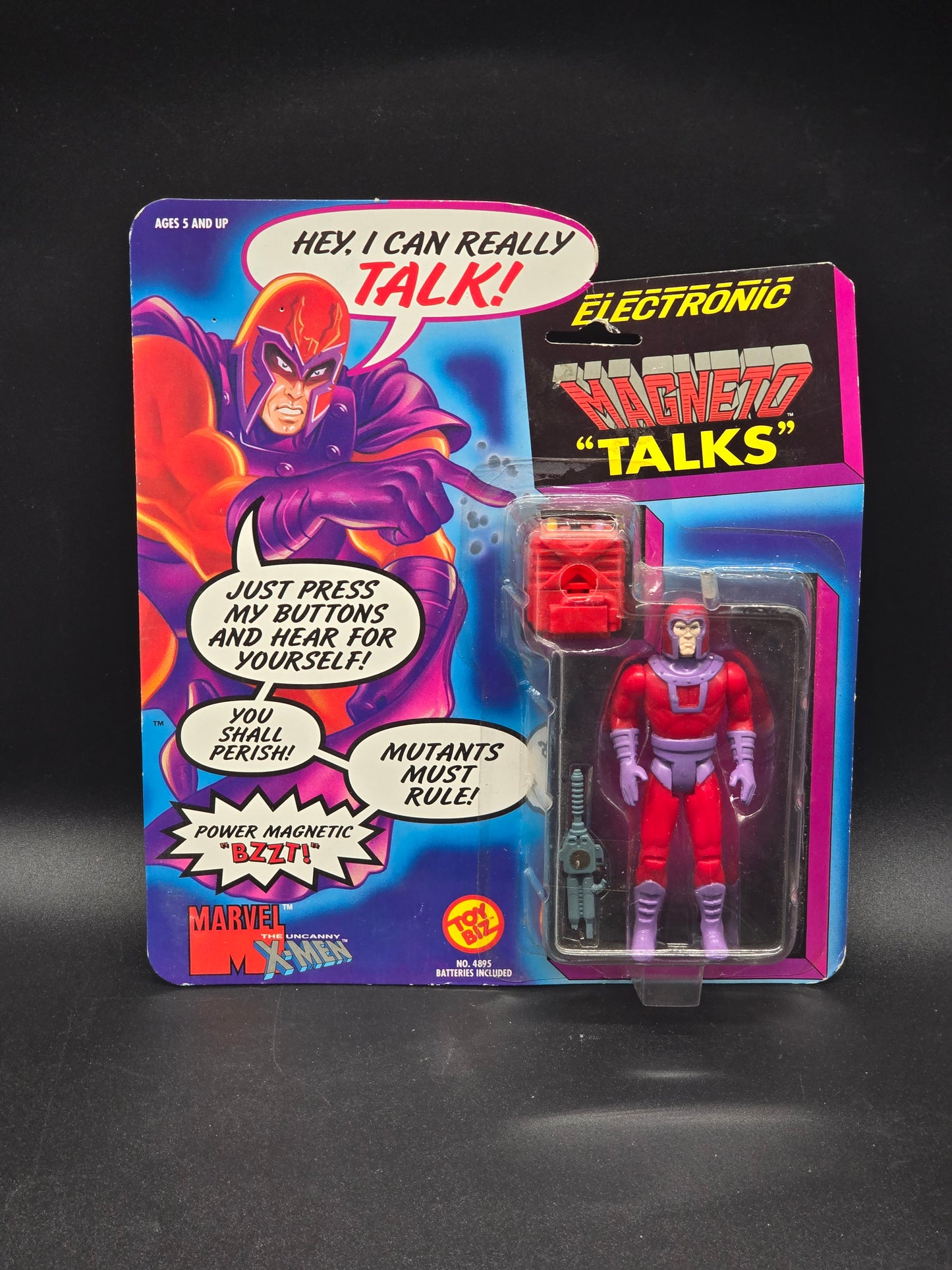 Magneto Marvel Superheroes Electronic Talk Toybiz 1991