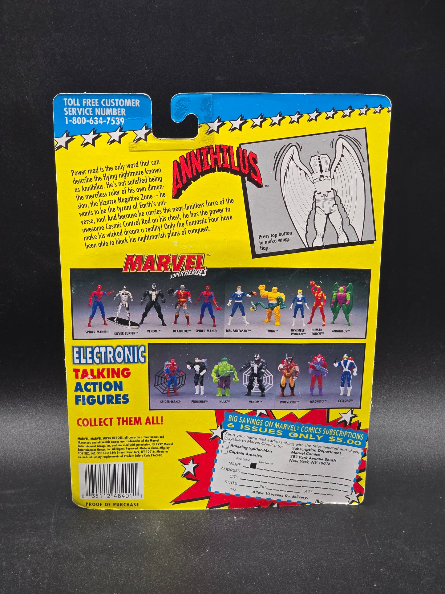Annihilus Marvel Superheroes Toybiz 1992