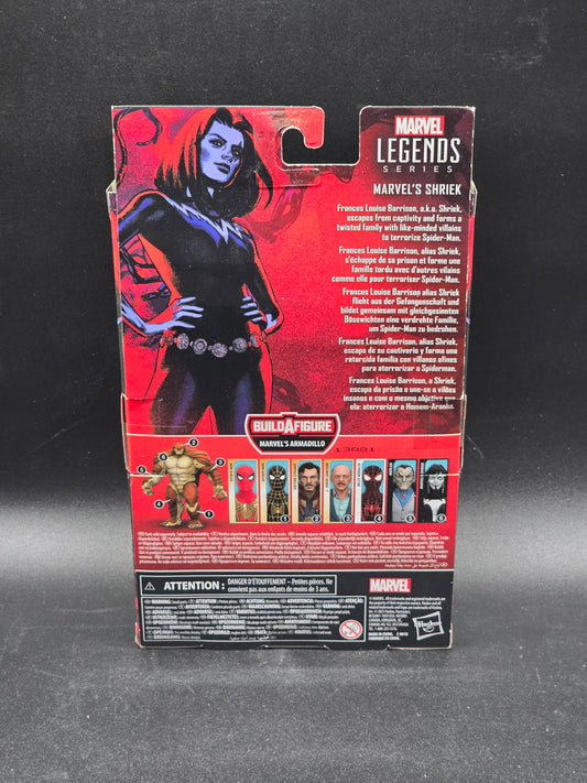 Shriek Spider-Man Marvel Legends BAF Armadillo