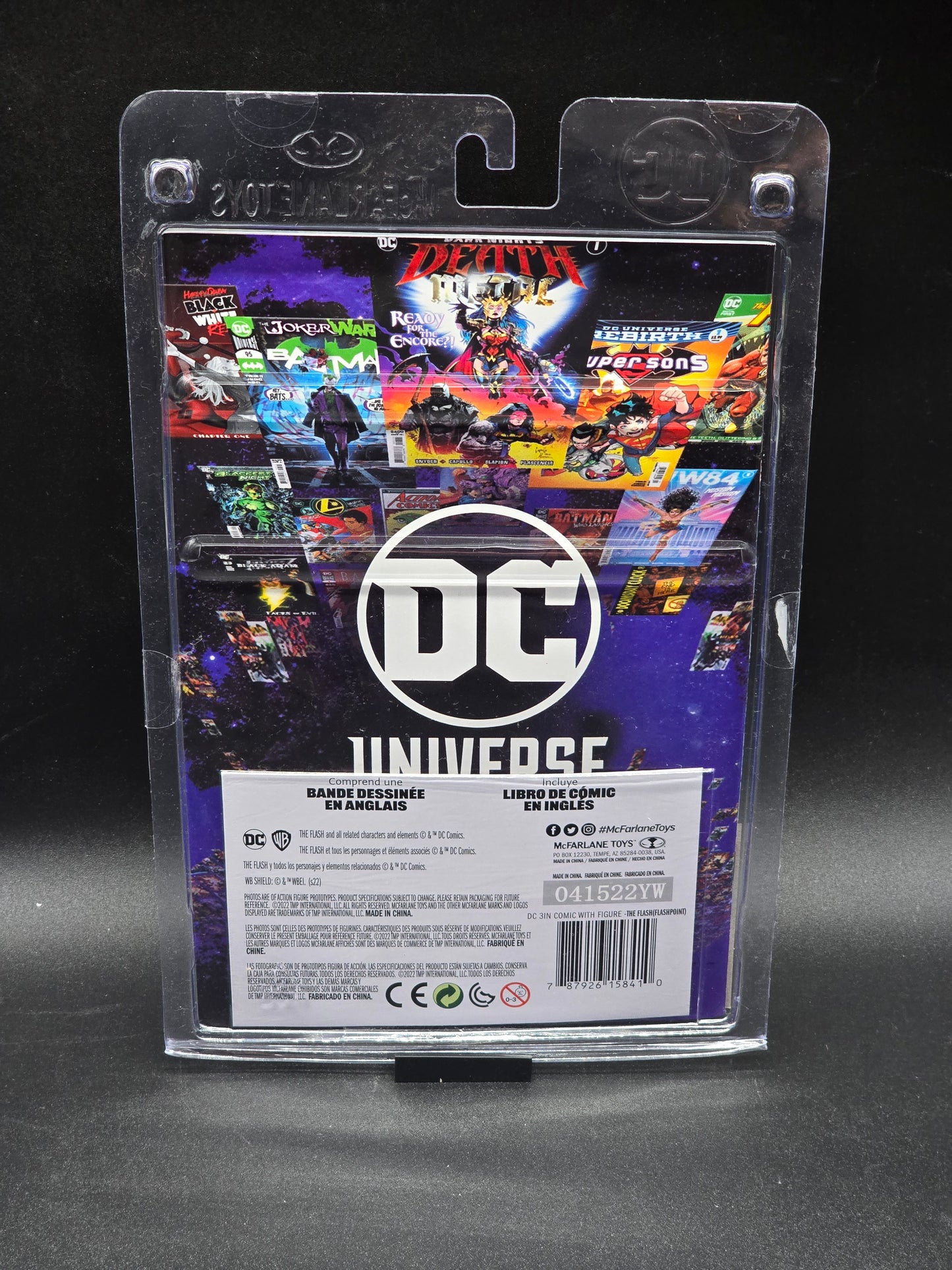 THE FLASH 3″ FIGURE WITH COMIC Page Punchers McFarlane (variant)
