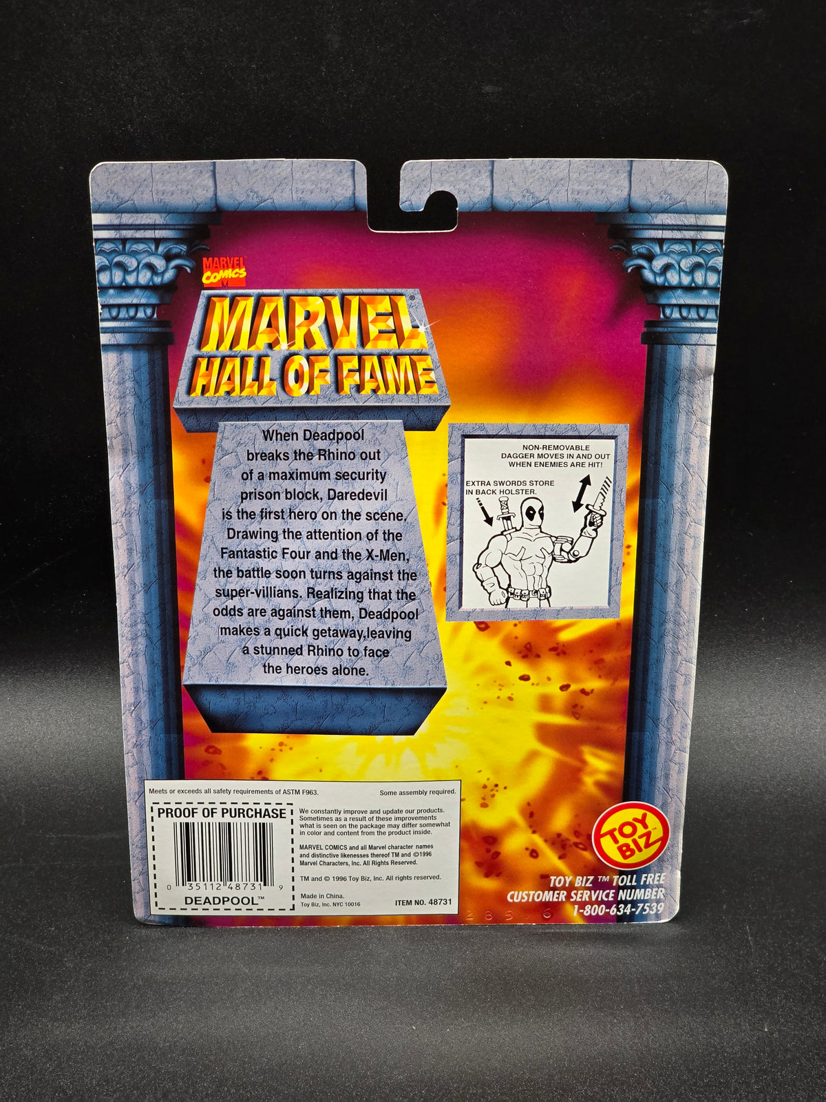 Deadpool Hall of Fame Action Figure Toybiz 1996