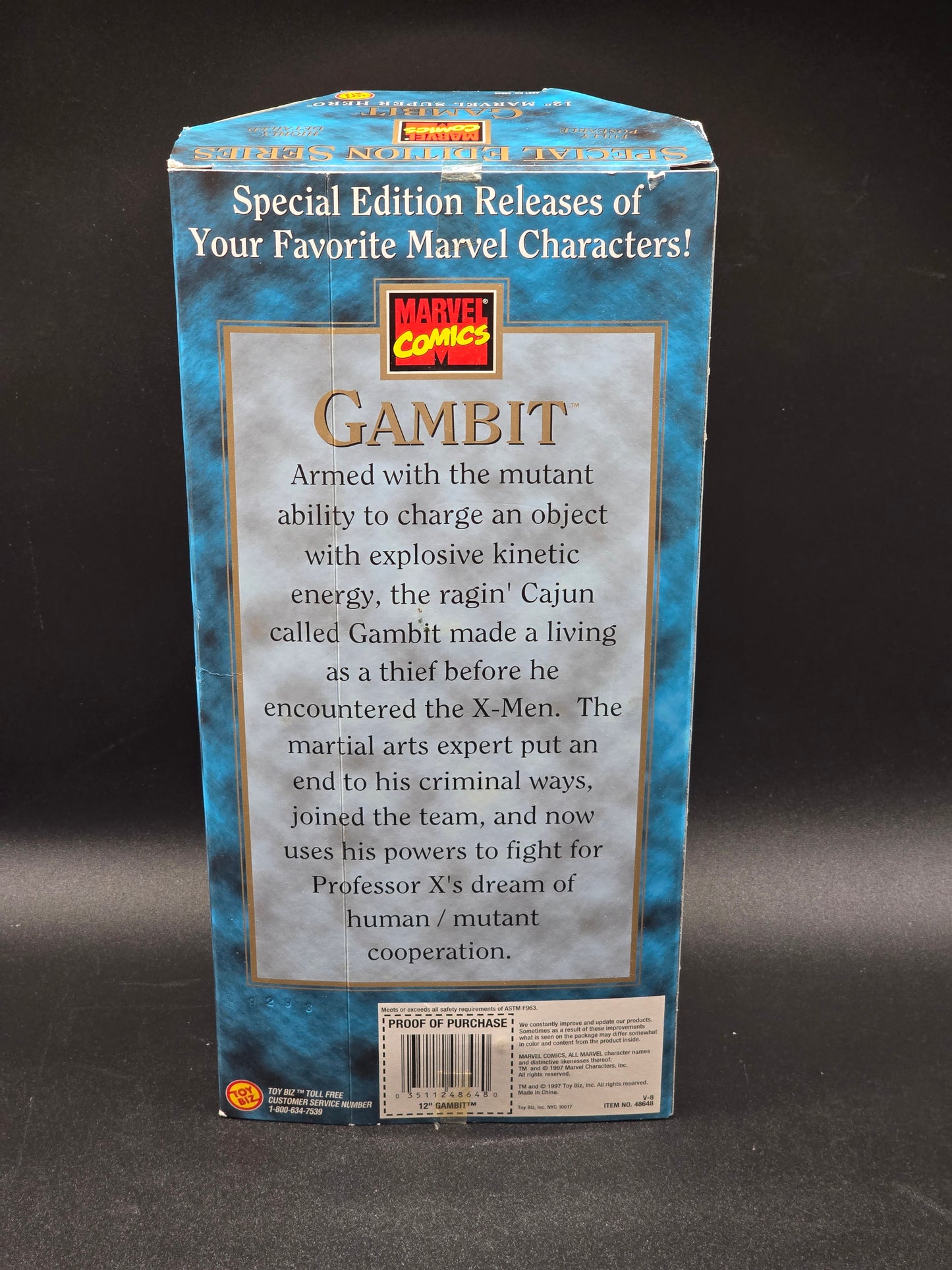 Gambit Toybiz Marvel Comics Special Edition Series 12" Marvel Super Hero Figure 1997