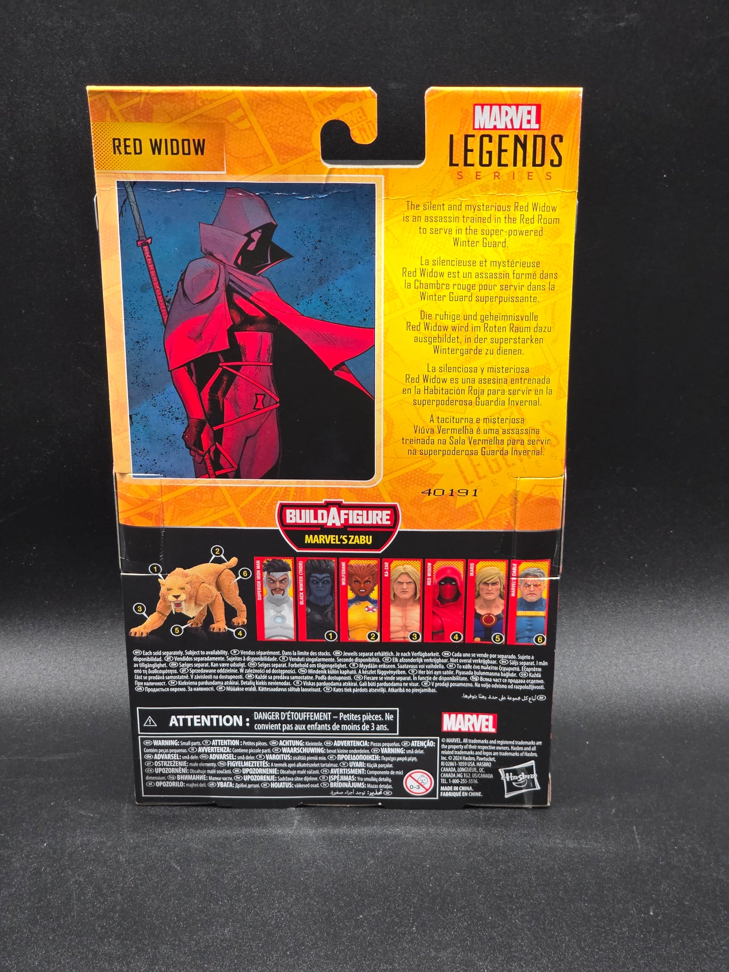 Red Widow Marvel Legends BAF Zabu