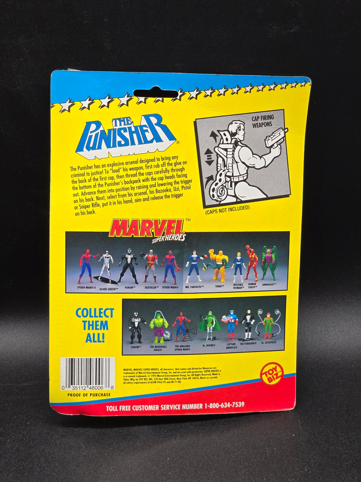 Punisher Marvel Superheroes Toybiz 1993