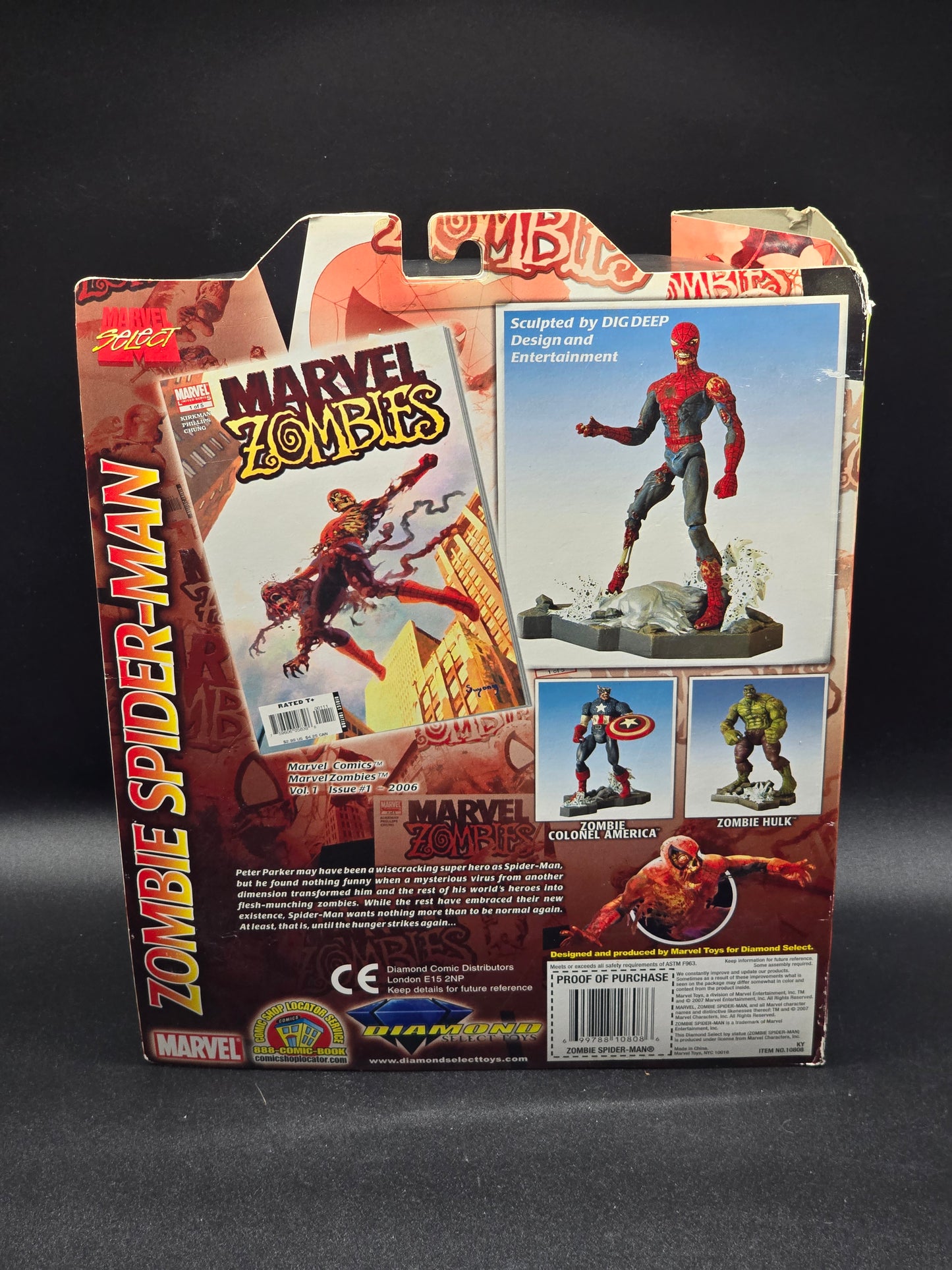 Zombie Spider-Man Marvel Select 2007