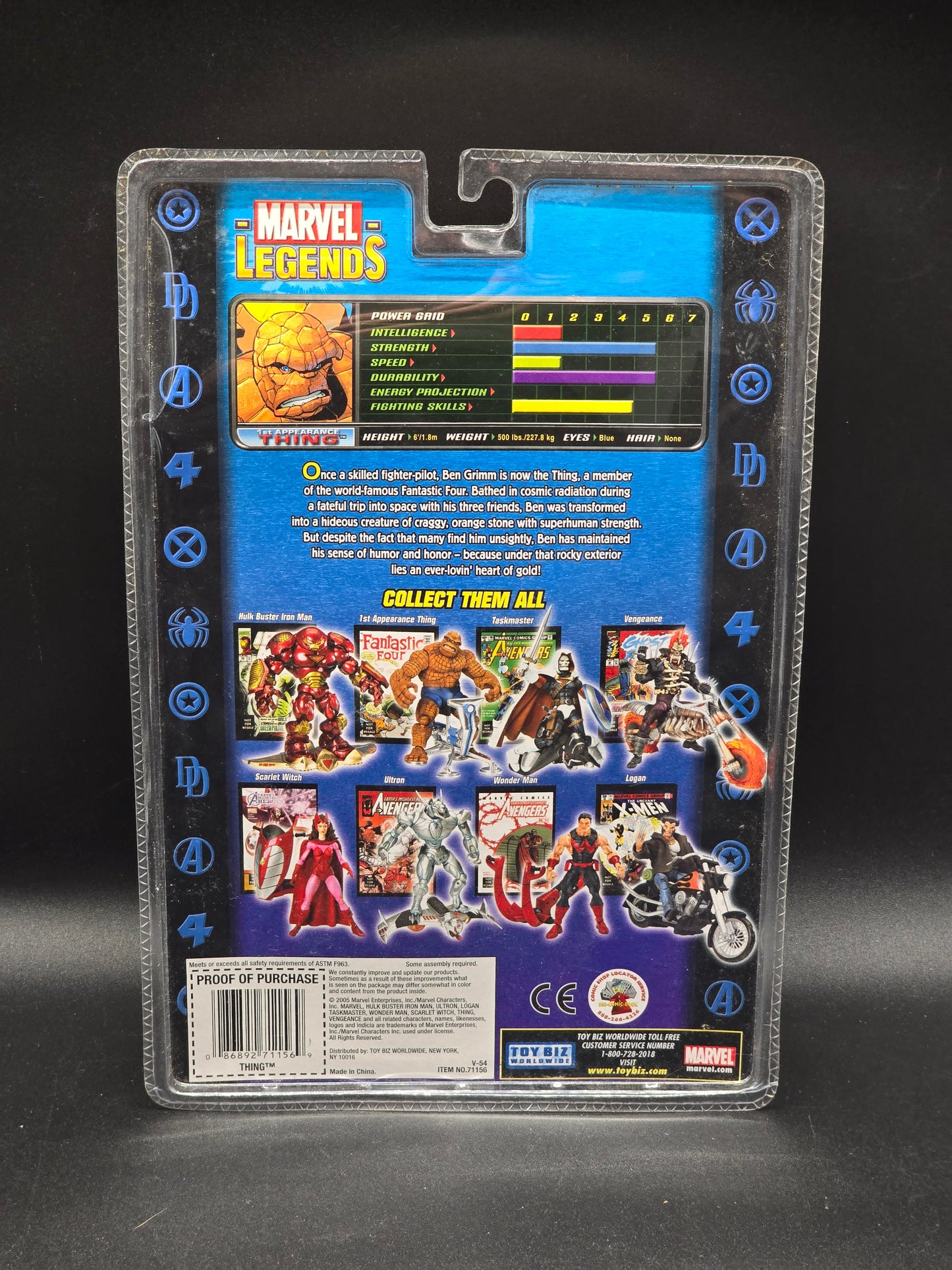 Thing (1st appearance) Marvel Legends Legendary Riders series 2005