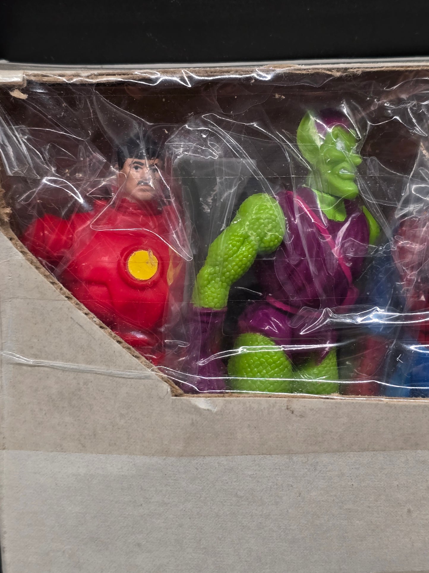 "Marvel Super Heroes" 4 figure set (Spider-Man, Iron Man, Venom, and Green Goblin ToyBiz Sears Mail Away 1991