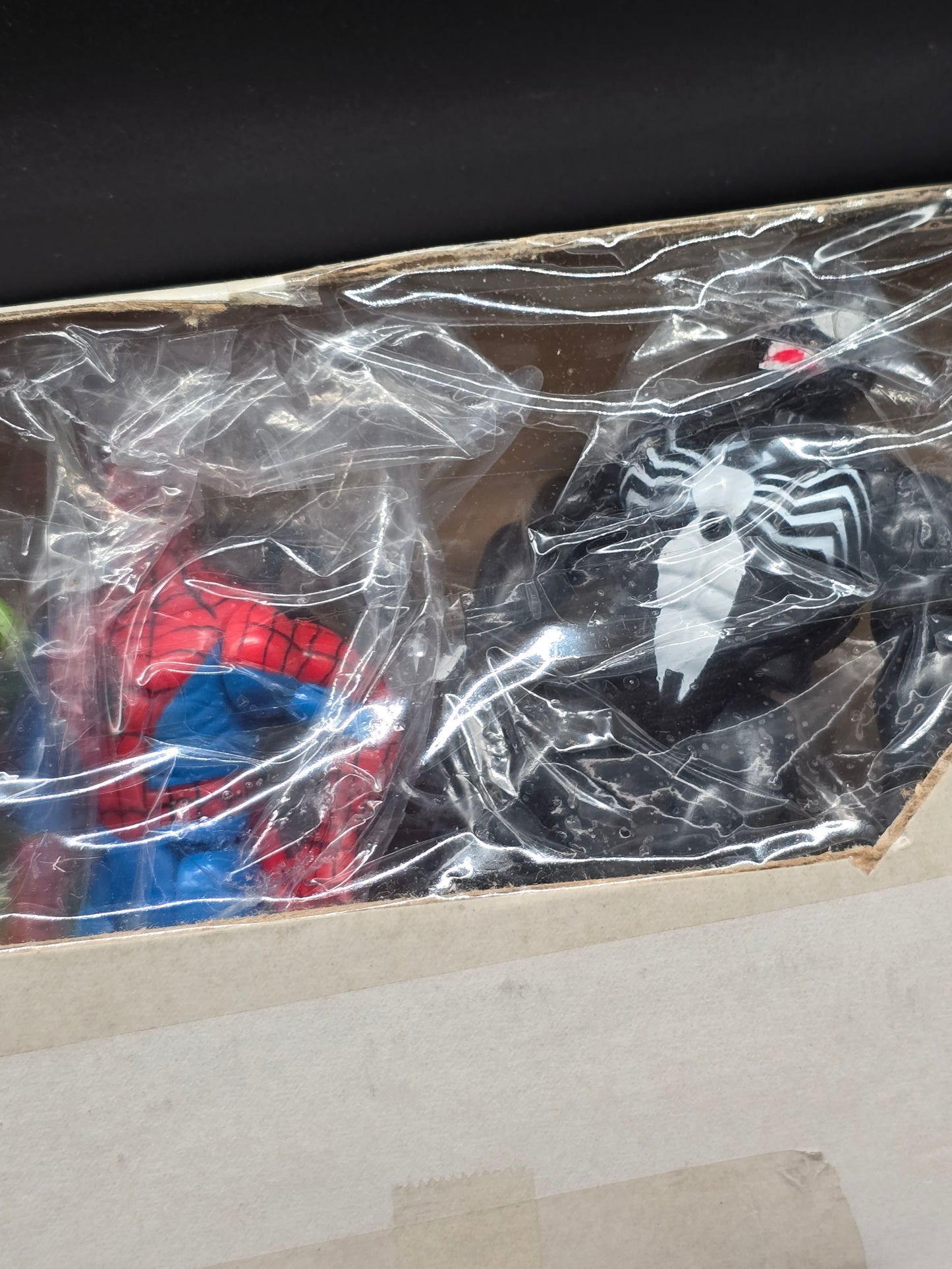 "Marvel Super Heroes" 4 figure set (Spider-Man, Iron Man, Venom, and Green Goblin ToyBiz Sears Mail Away 1991