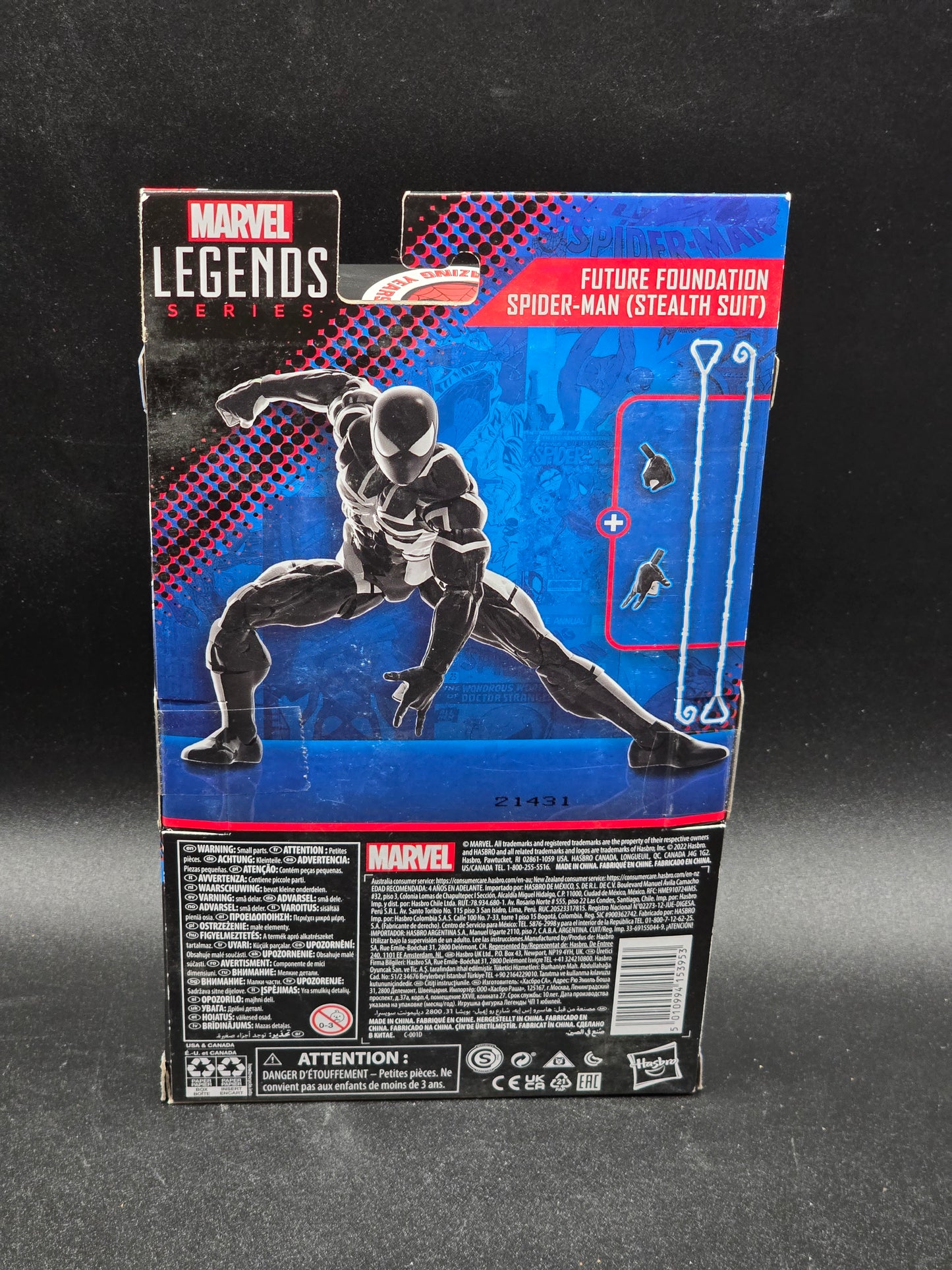 Future Foundation Spider-Man (Stealth Suit) Marvel Legends Spider-Man 2022