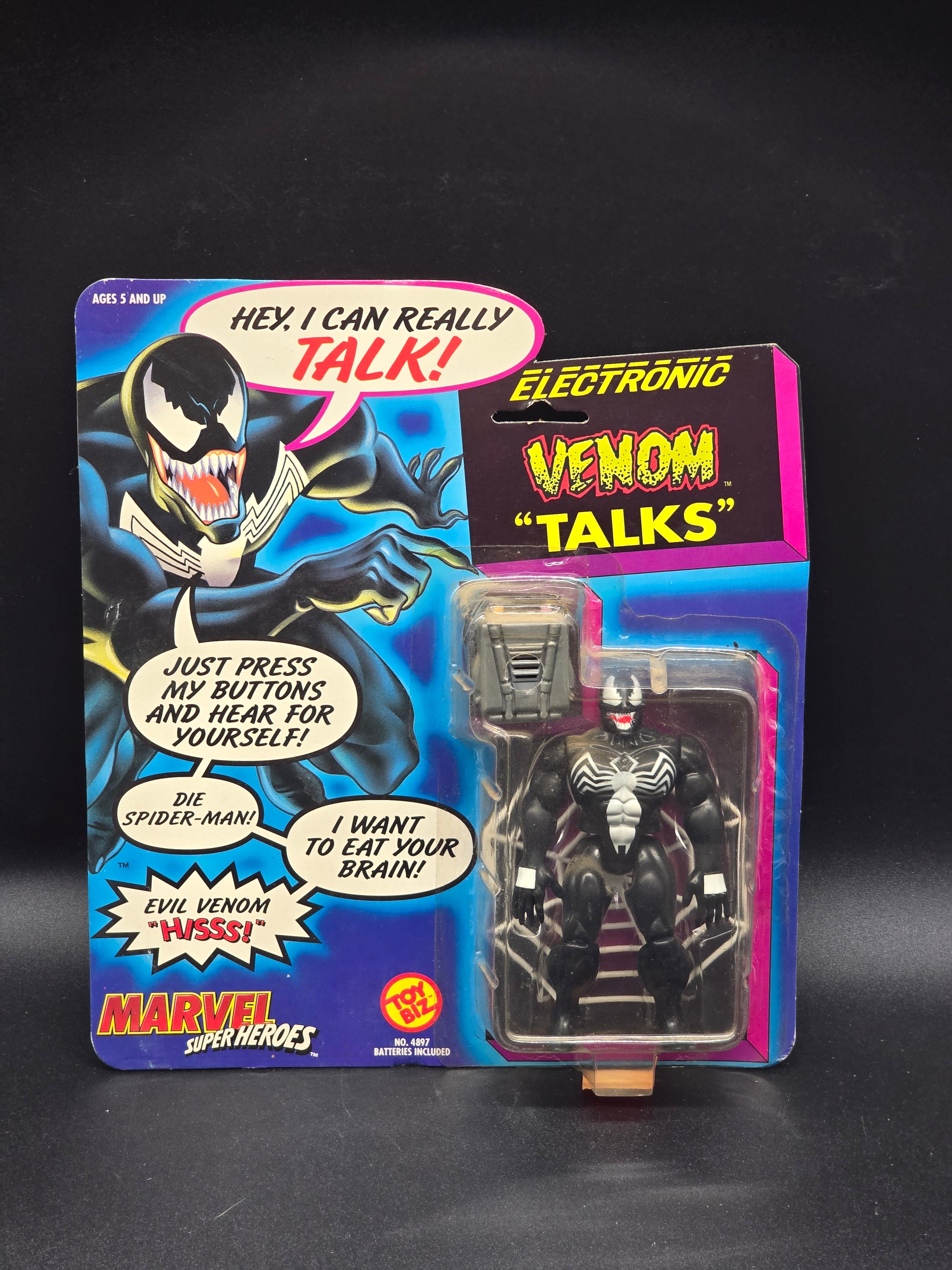 Venom Marvel Superheroes Electronic Talk Toybiz 1991