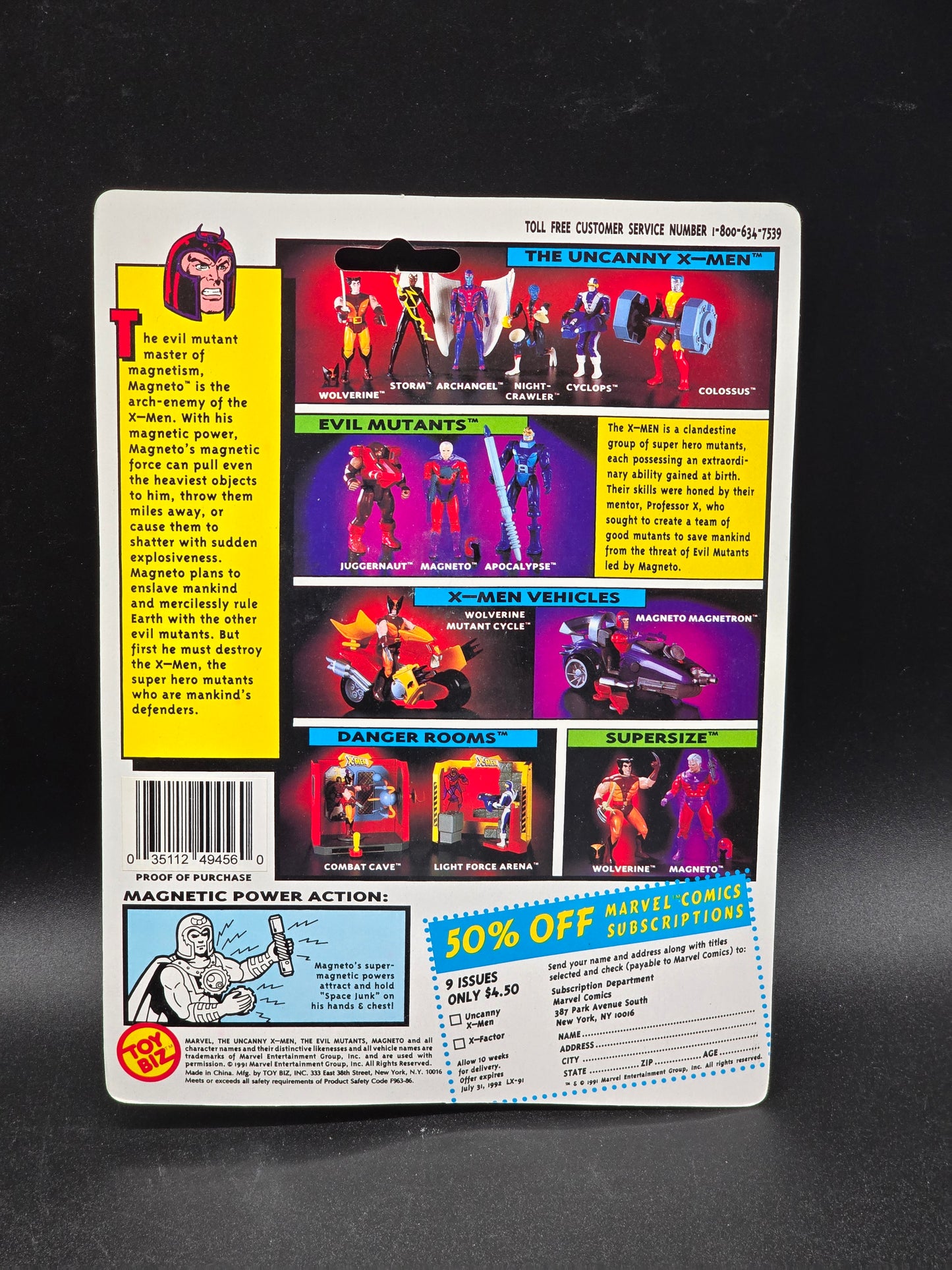 Magneto X-Men Toybiz Figure 1991