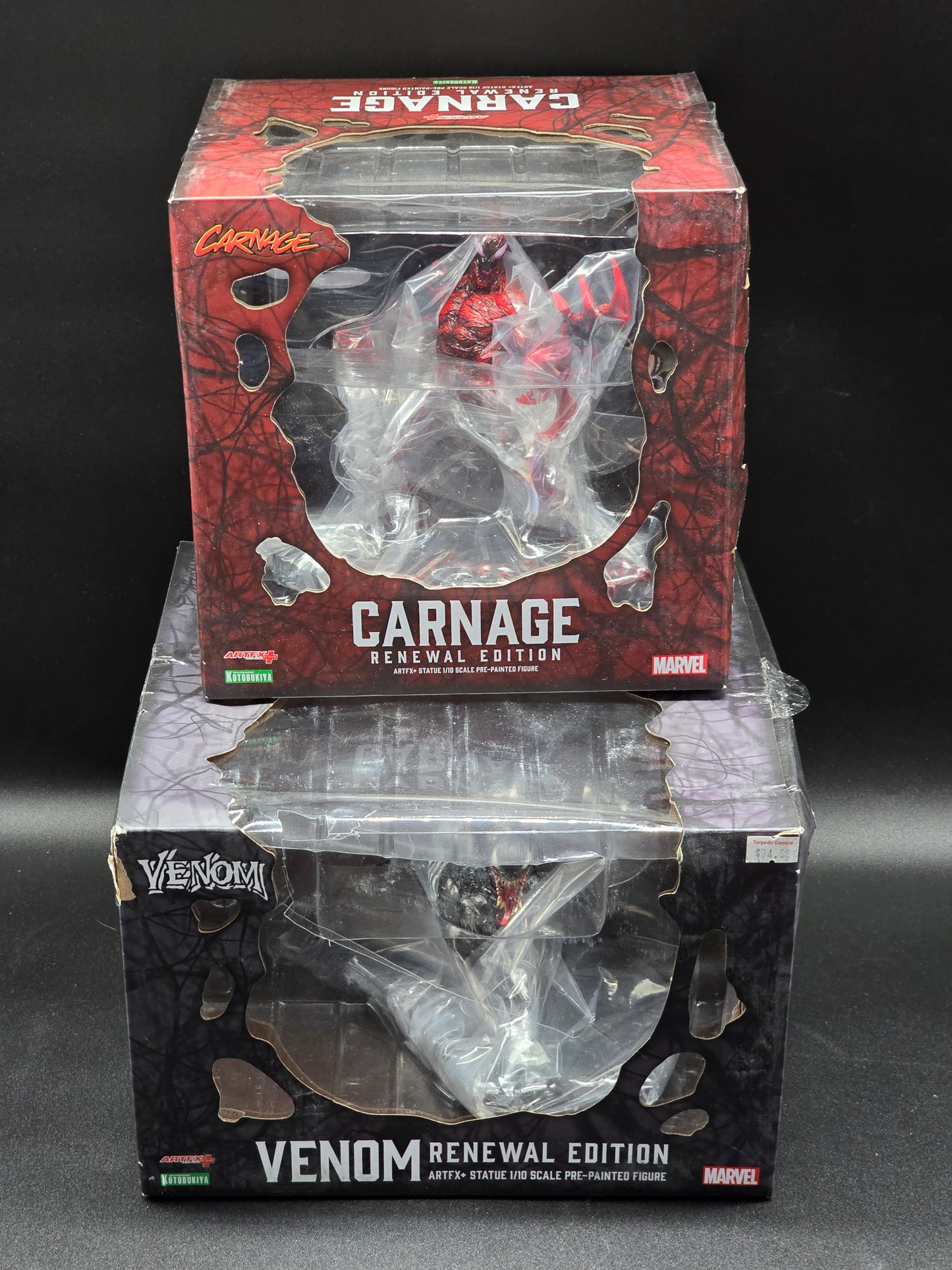 Venom and Carnage Renewal Edition ARTFX+ 2 Statues