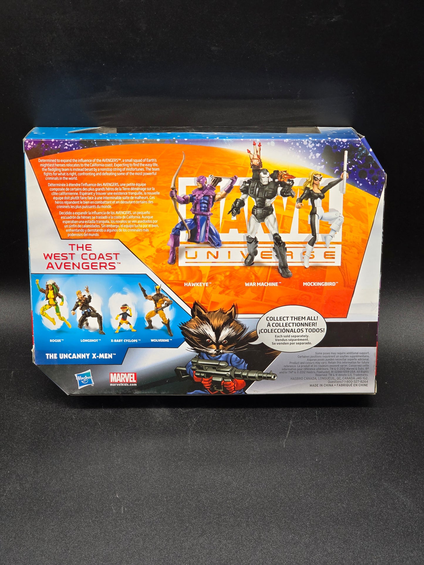 West Coast Avengers 3.75 Marvel Universe 3 figure set 2012