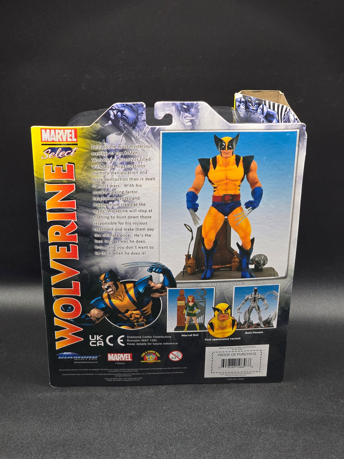 Wolverine Diamond Select Marvel Select Figure 2023