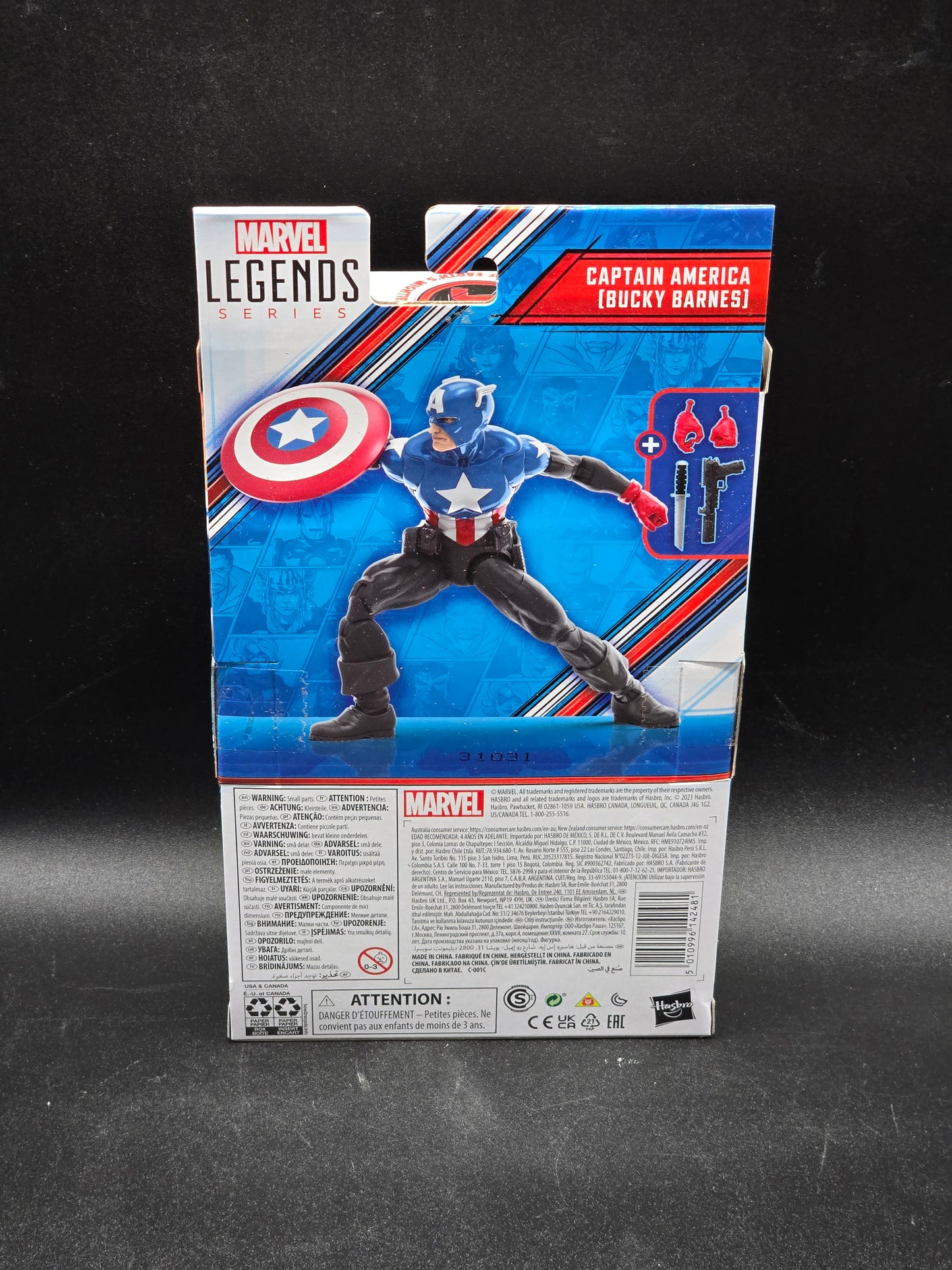 Captain America Bucky Barnes Marvel Legends 2023 Avengers Beyond Earth's Mightiest