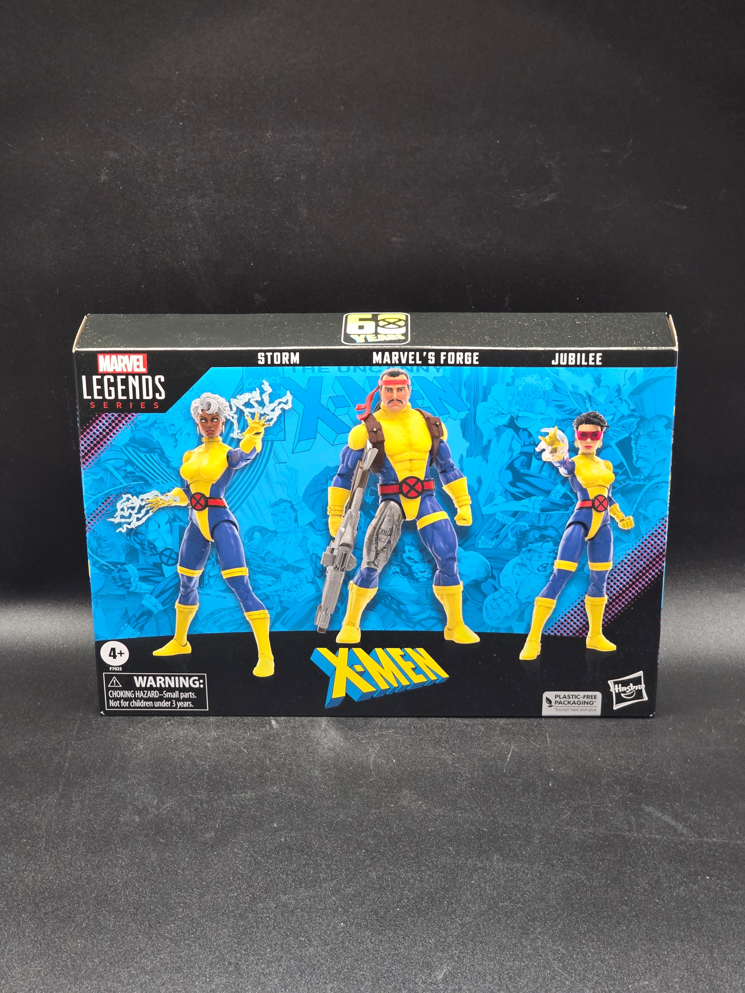 Forge, Storm, Jubilee Set Marvel Legends X-Men 60th Anniversary Collection