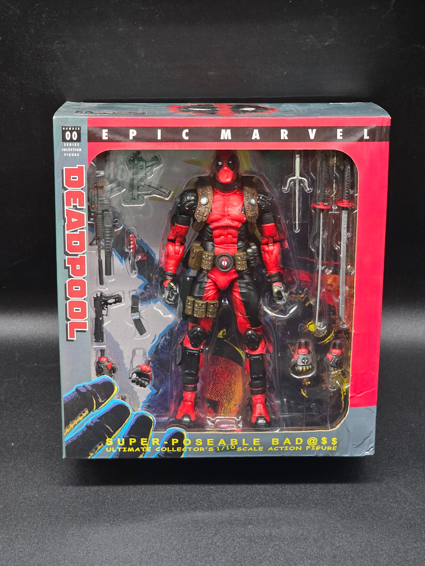 Deadpool Super-Poseable Bad@$$ 1/10 Scale NECA Marvel Figure