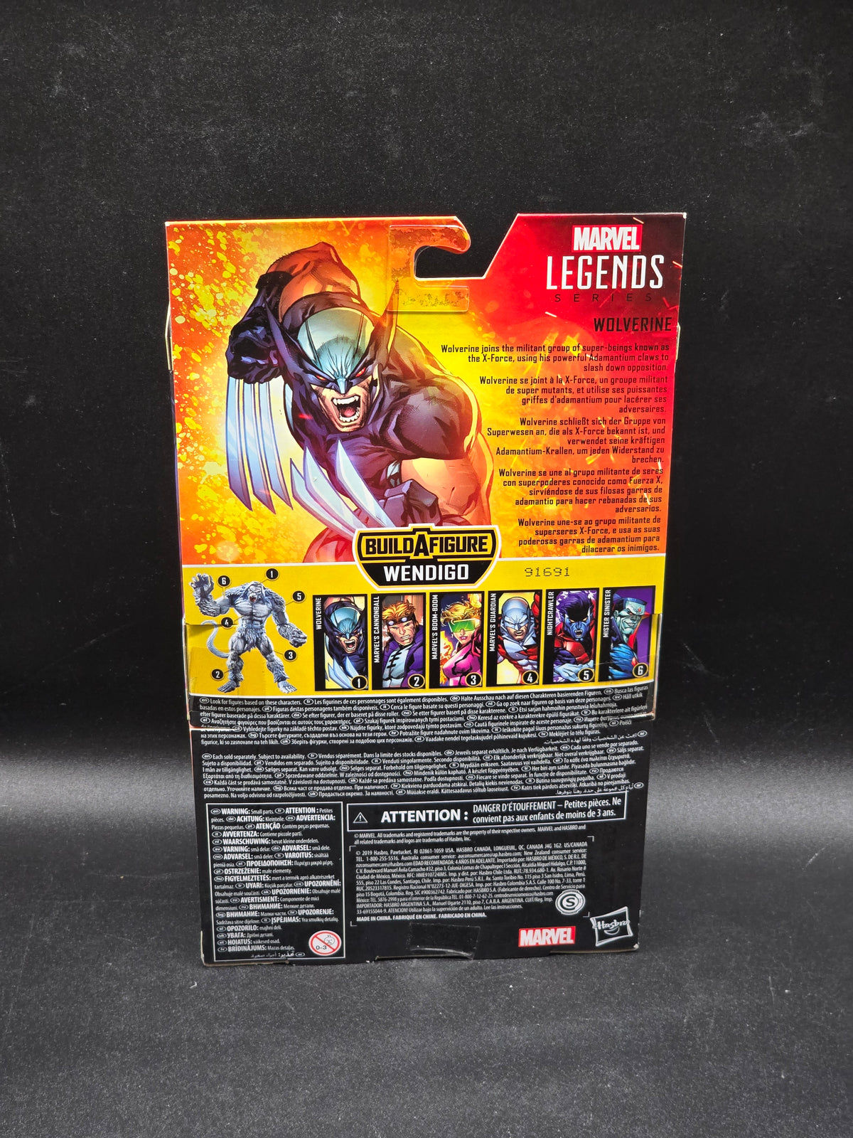 Wolverine Uncanny X-Force BAF Wendigo Marvel Legends Action Figure Hasbro 2019
