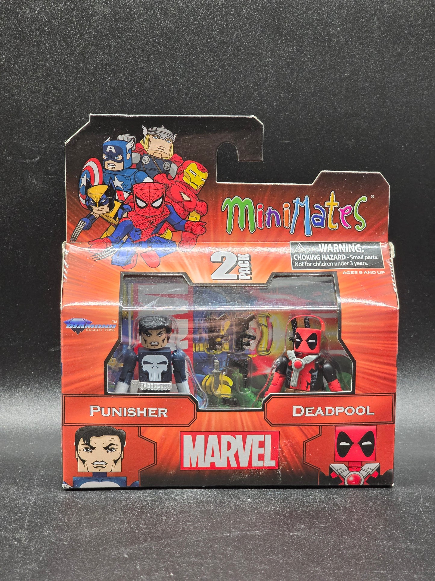 Deadpool and Punisher MiniMates