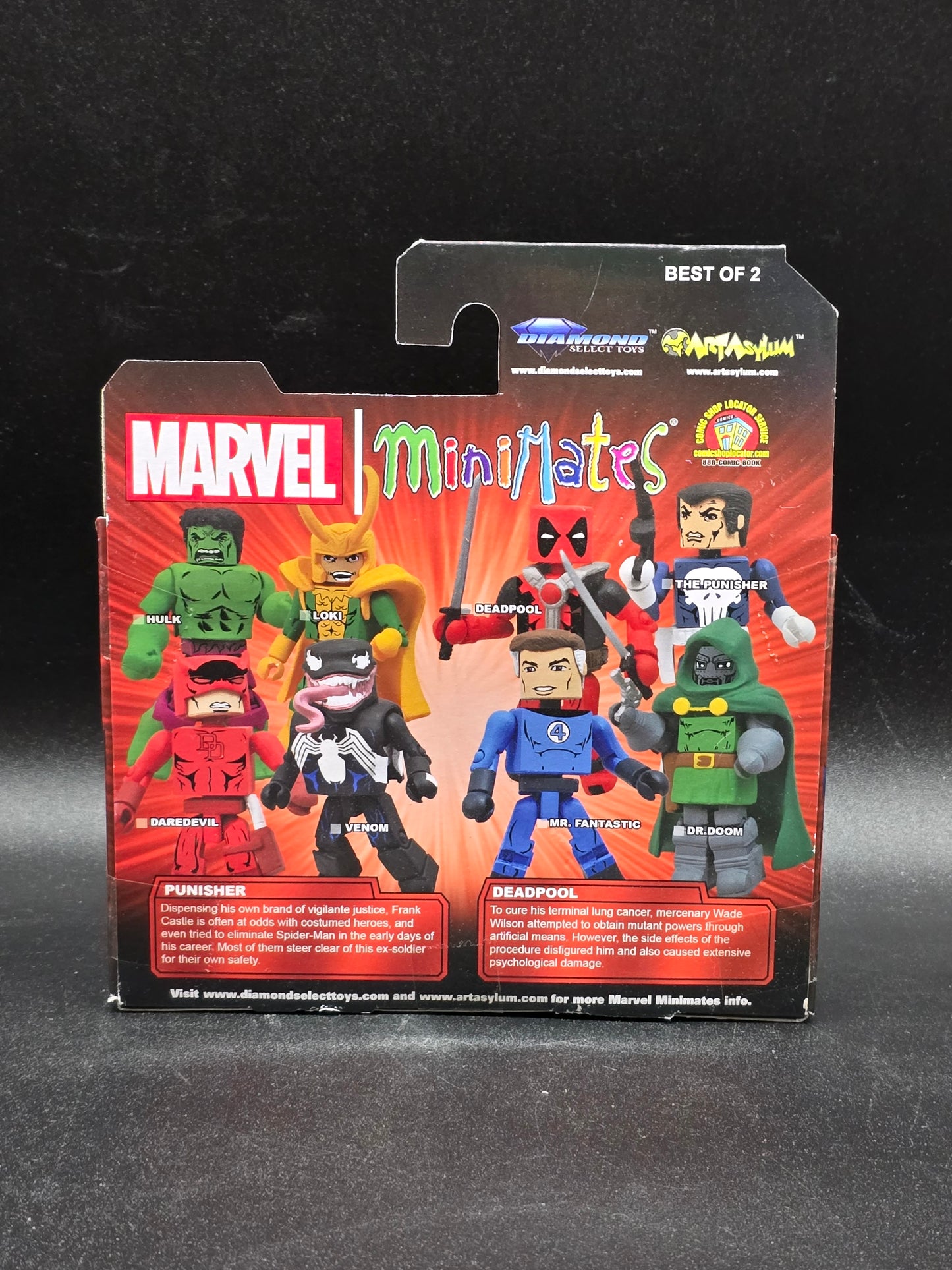 Deadpool and Punisher MiniMates