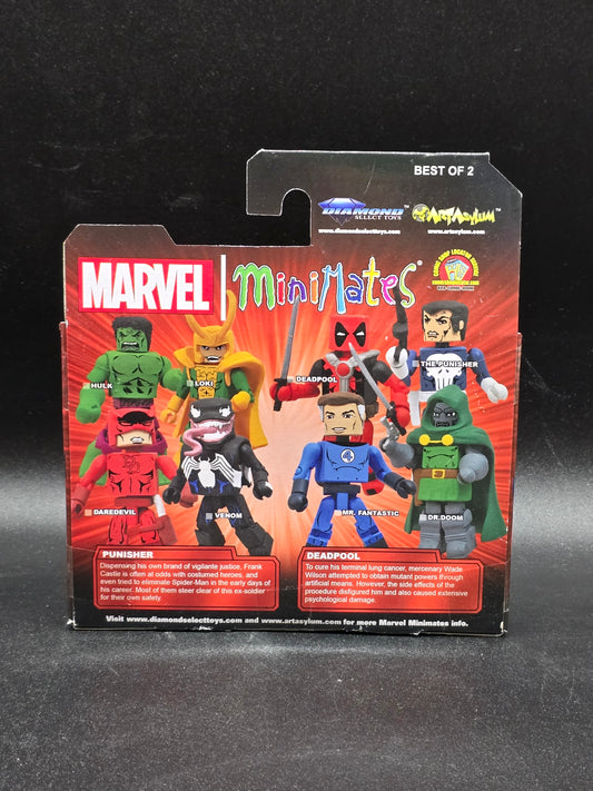 Deadpool and Punisher MiniMates