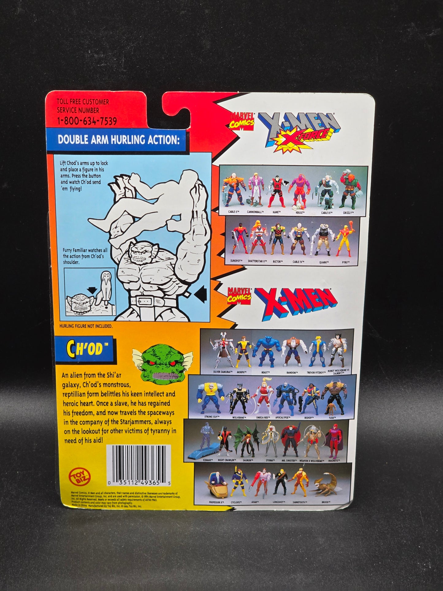 Ch'od X-Men Action Figure Toybiz 1994