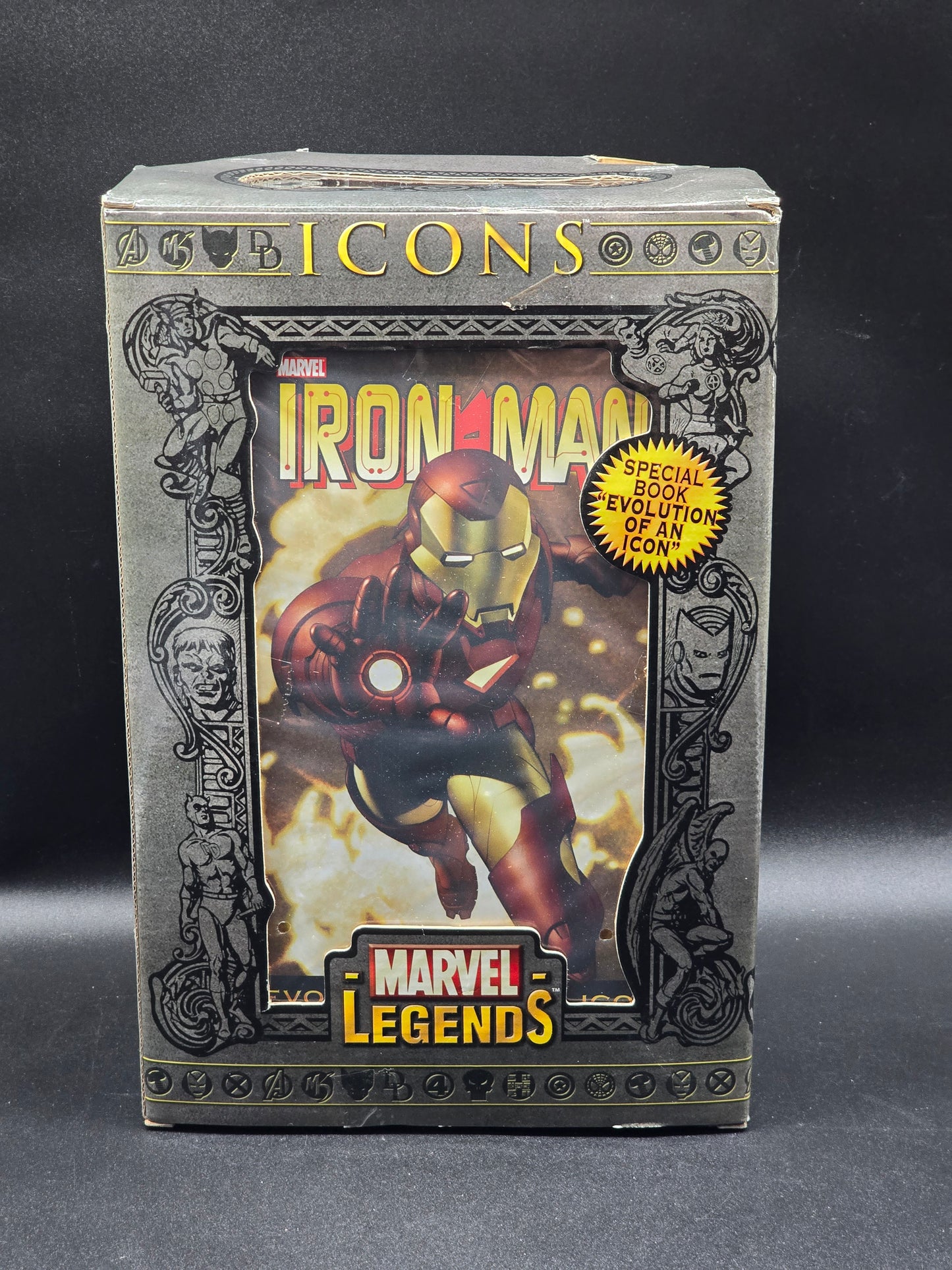 Iron Man (Unmasked) Marvel Legends Icons 12" Toybiz
