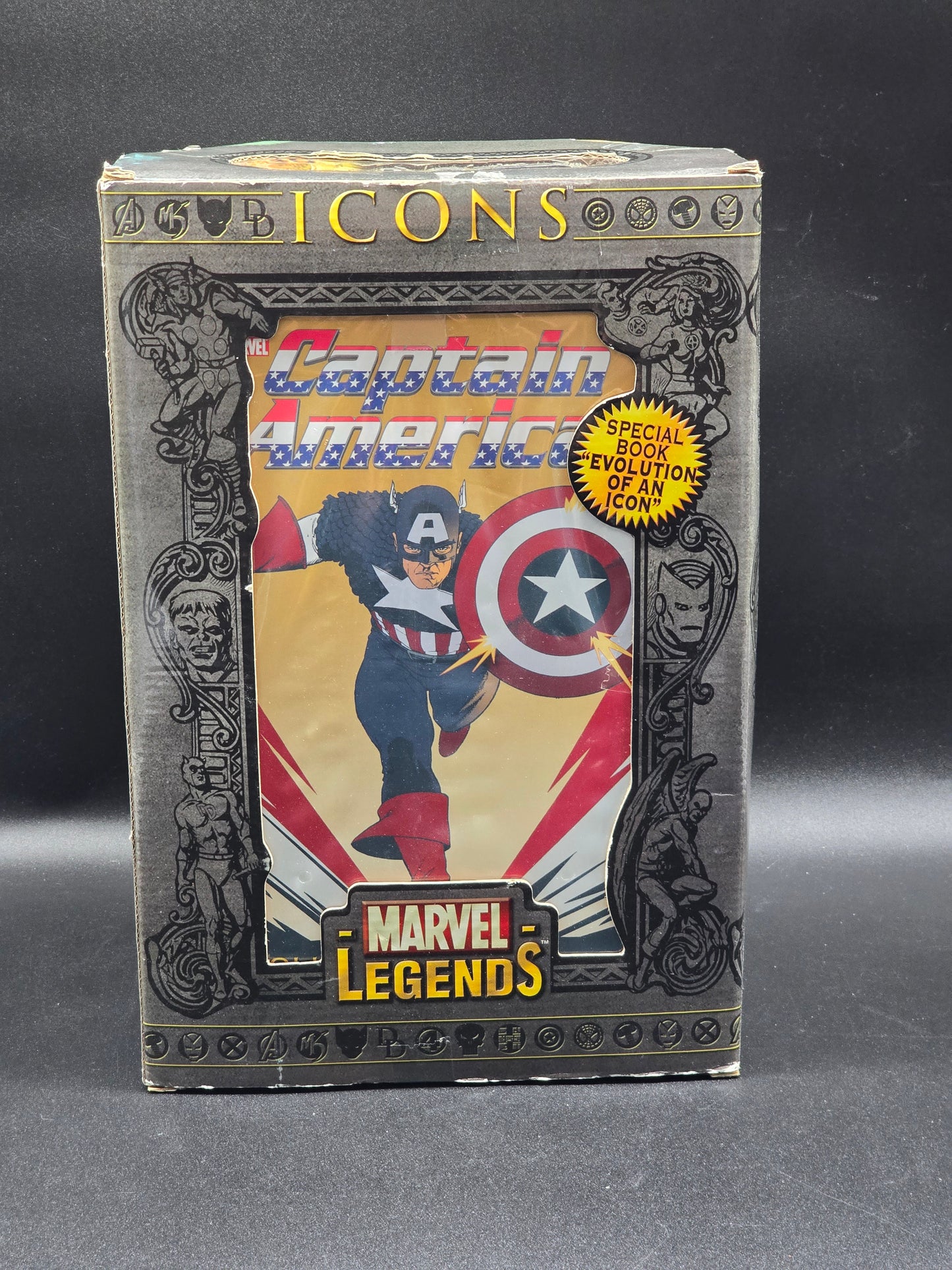 Captain America Unmasked Marvel Legends Icons 12"