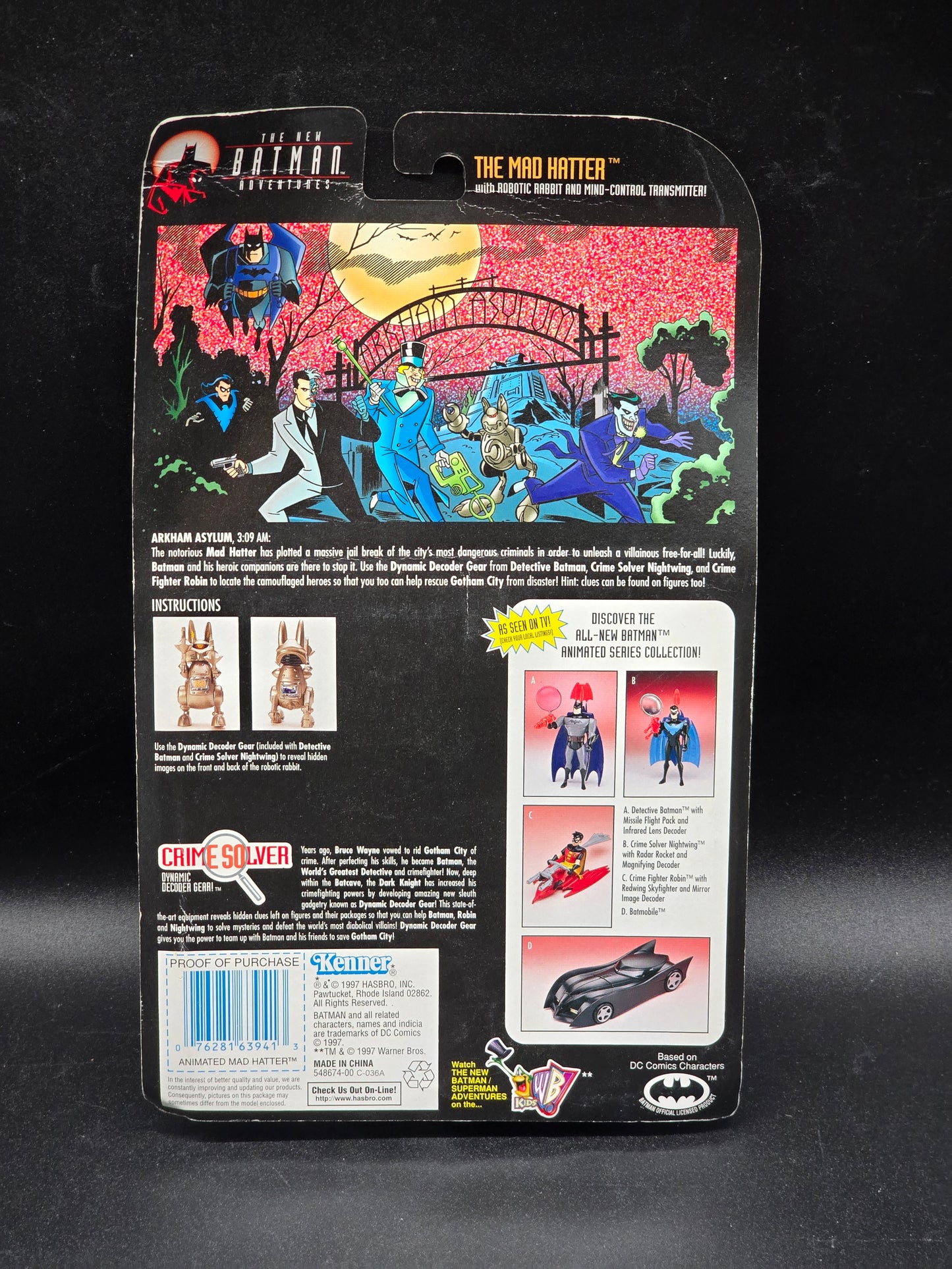 The Mad Hatter Kenner The New Batman Adventures Animated Series Figure1997