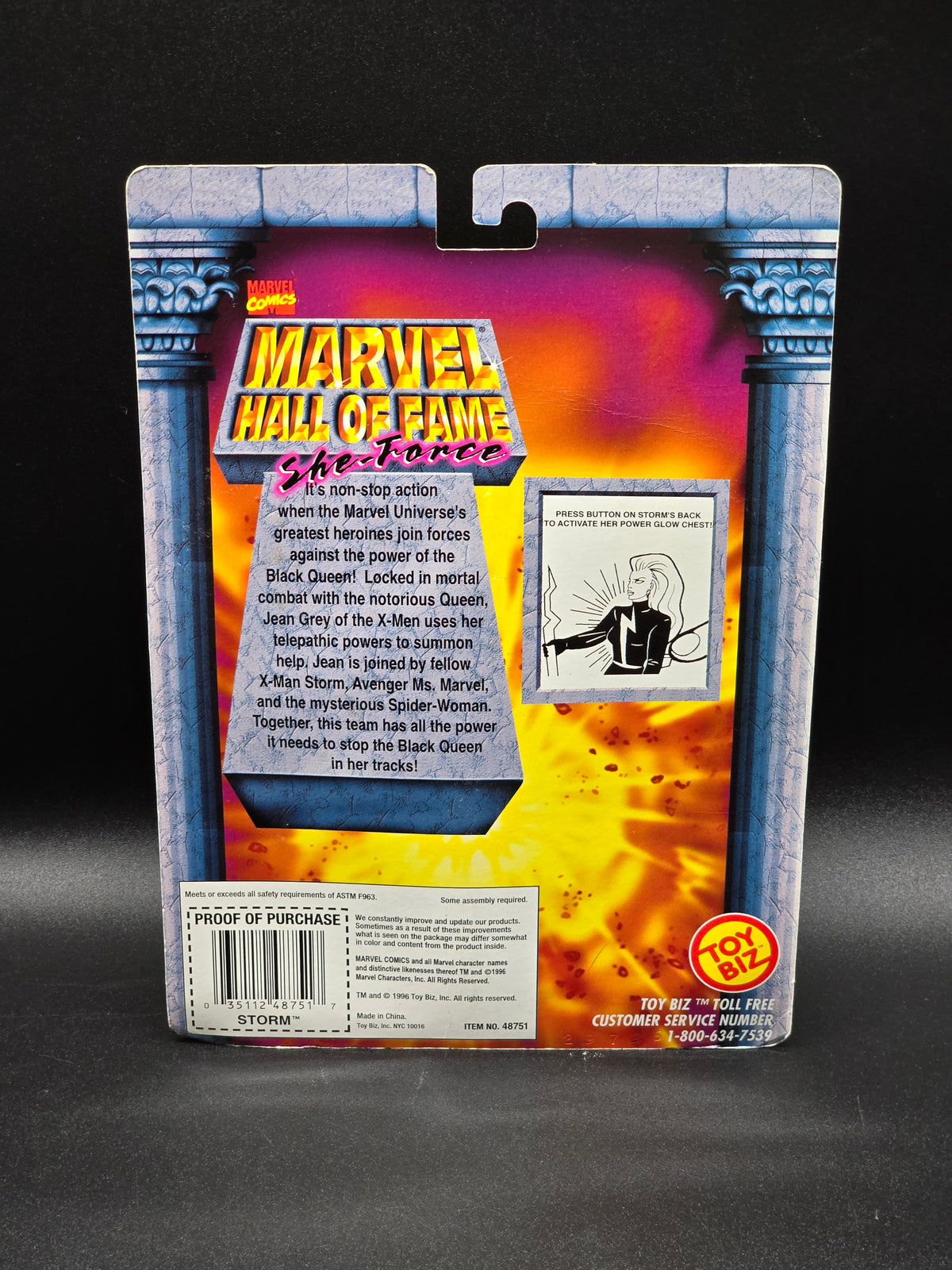 Storm Hall of Fame: She-Force Action Figure Toybiz 1996