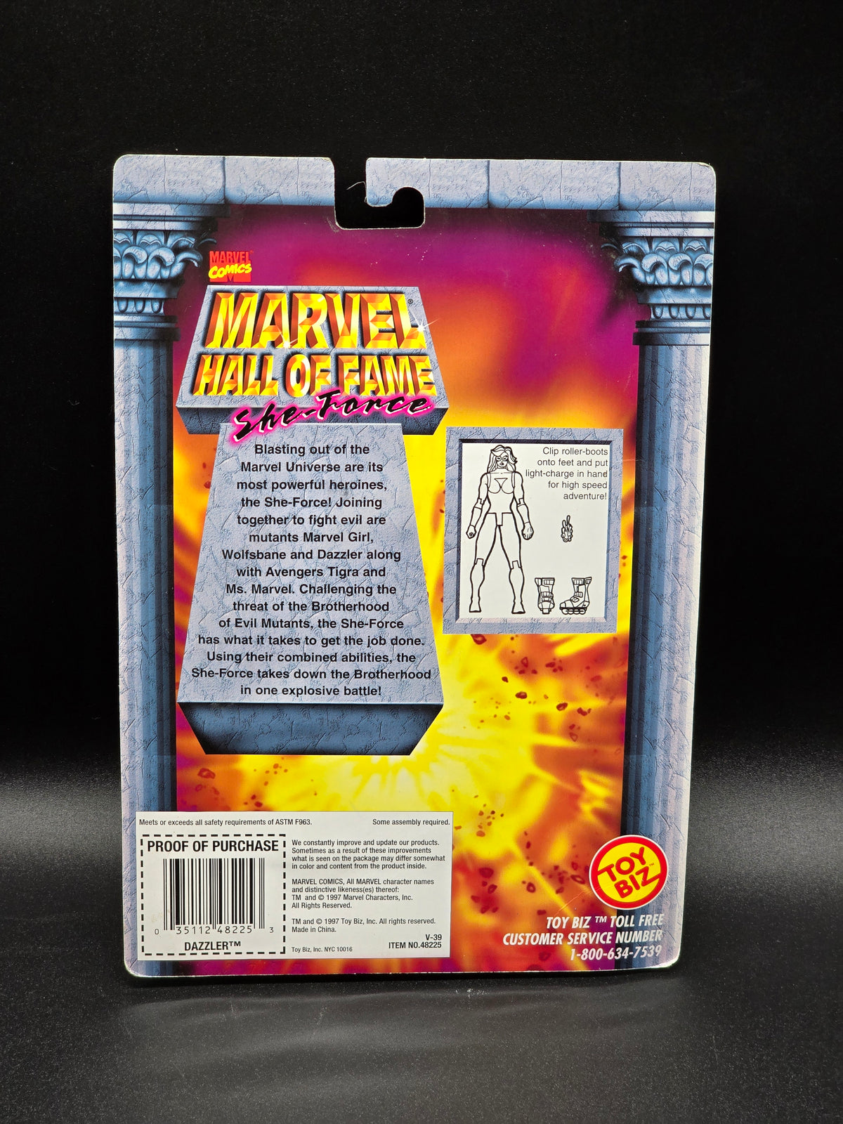 Dazzler Hall of Fame: She-Force Action Figure Toybiz 1997
