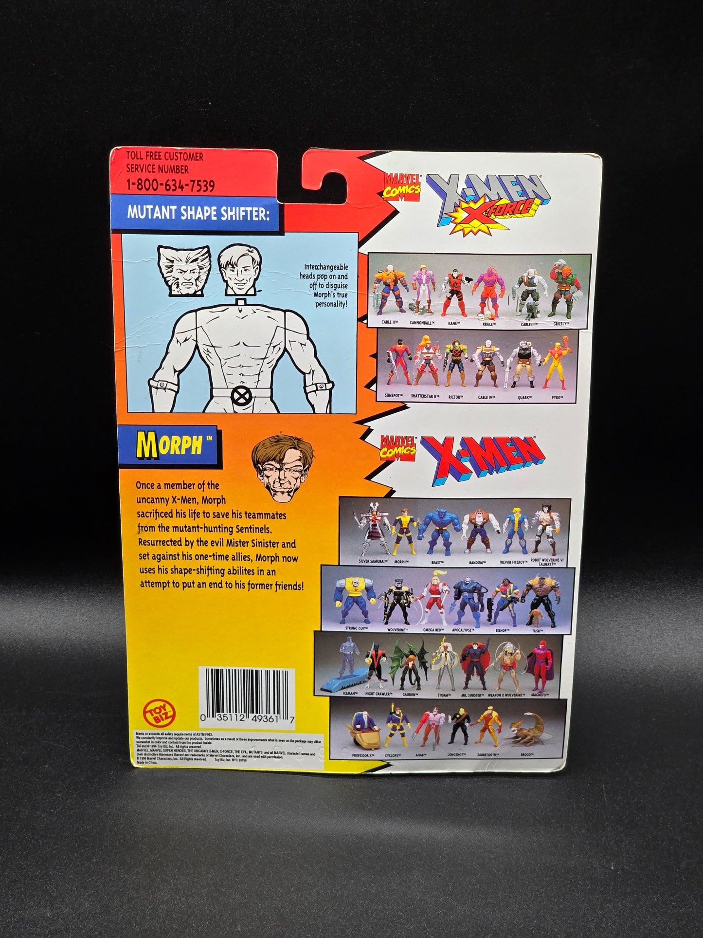 Morph X-Men Action Figure Toybiz 1992