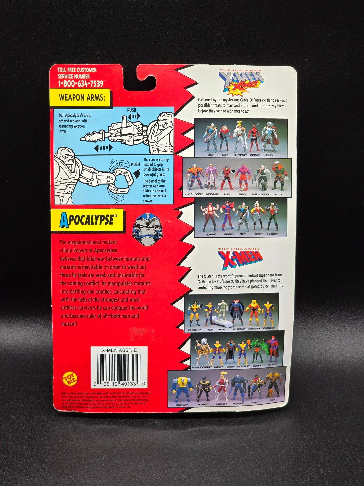 Apocalypse (2nd Edition) X-Men Action Figure Toybiz 1993