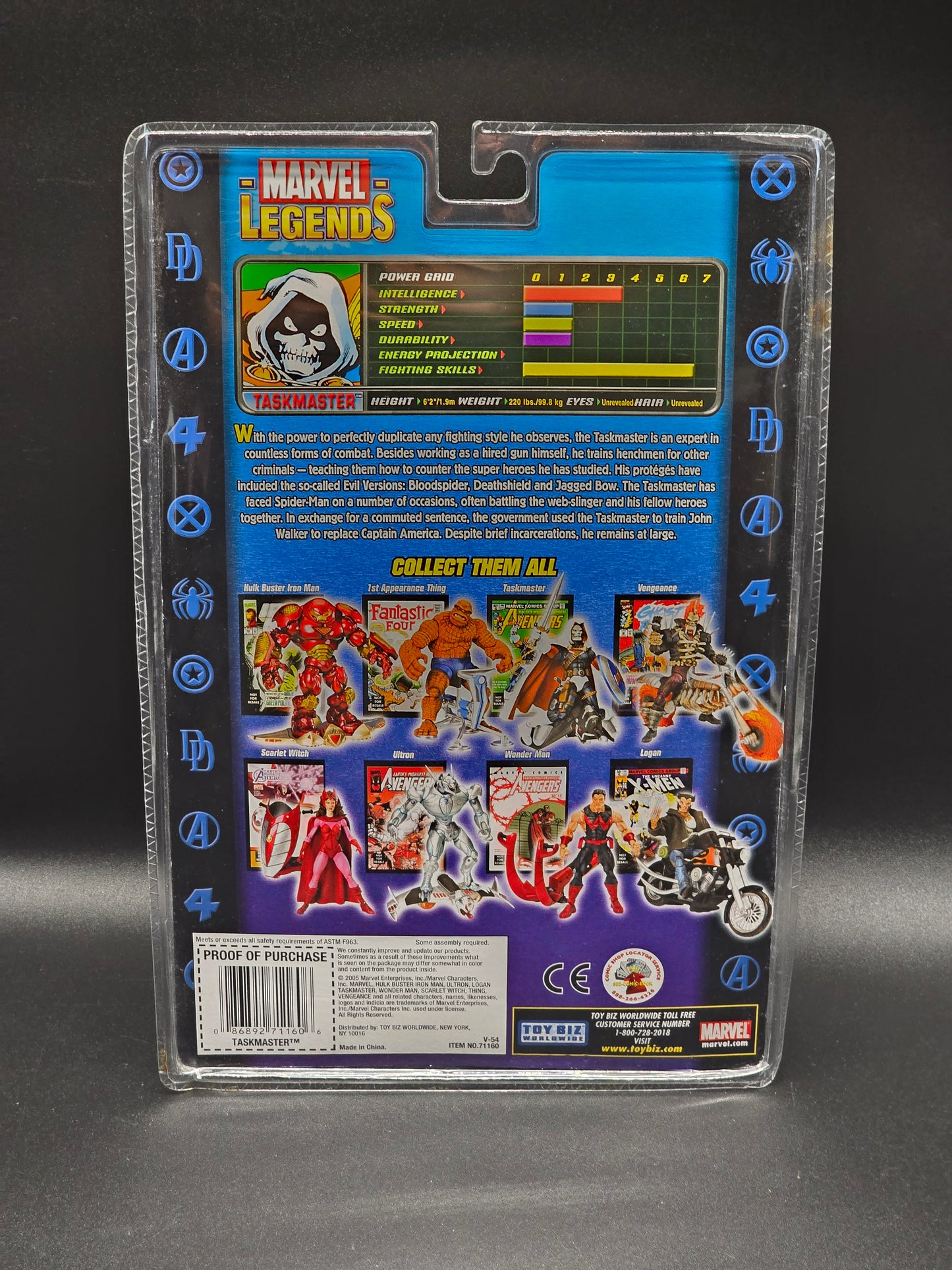 Taskmaster Marvel Legends Legendary Rider series 11 Action figure Toybiz 2005