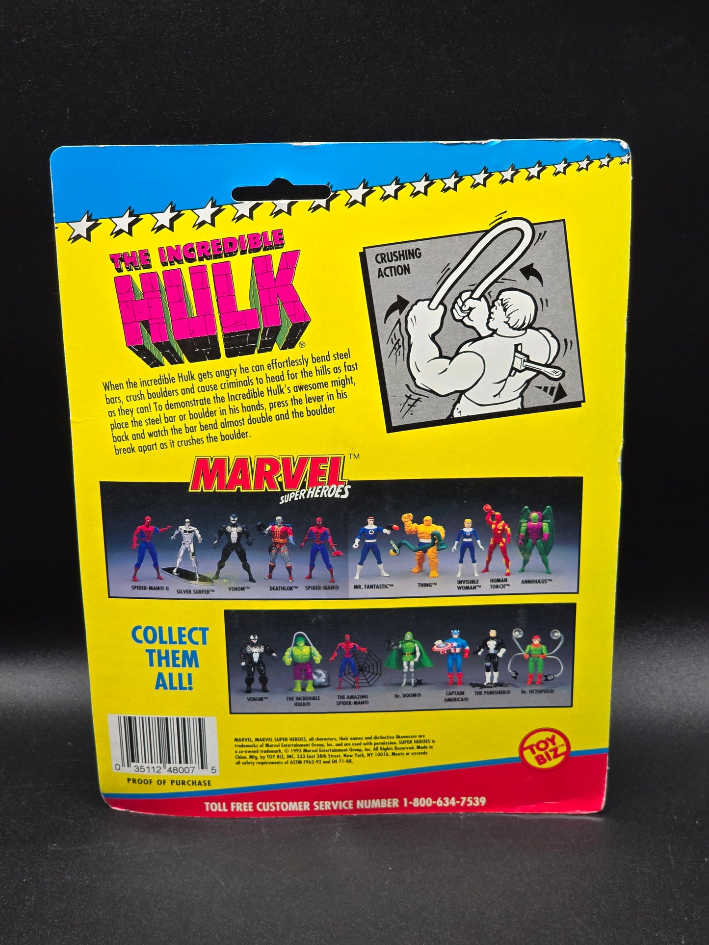Hulk Marvel Superheroes Toybiz 1993