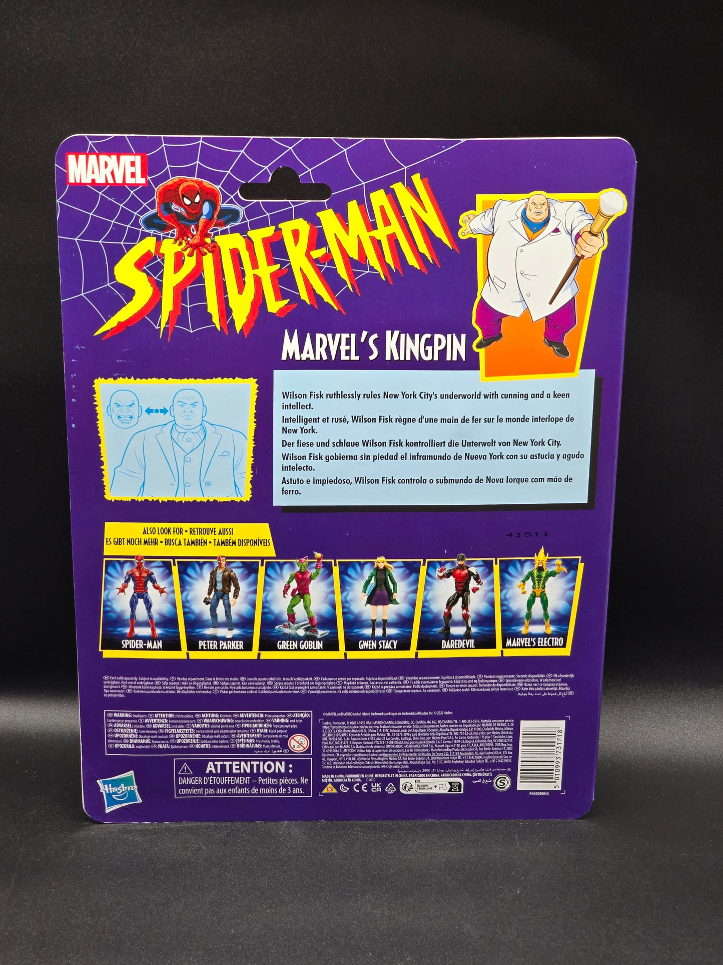 Kingpin Hasbro Marvel Legends Spider-Man Retro Figure 2020