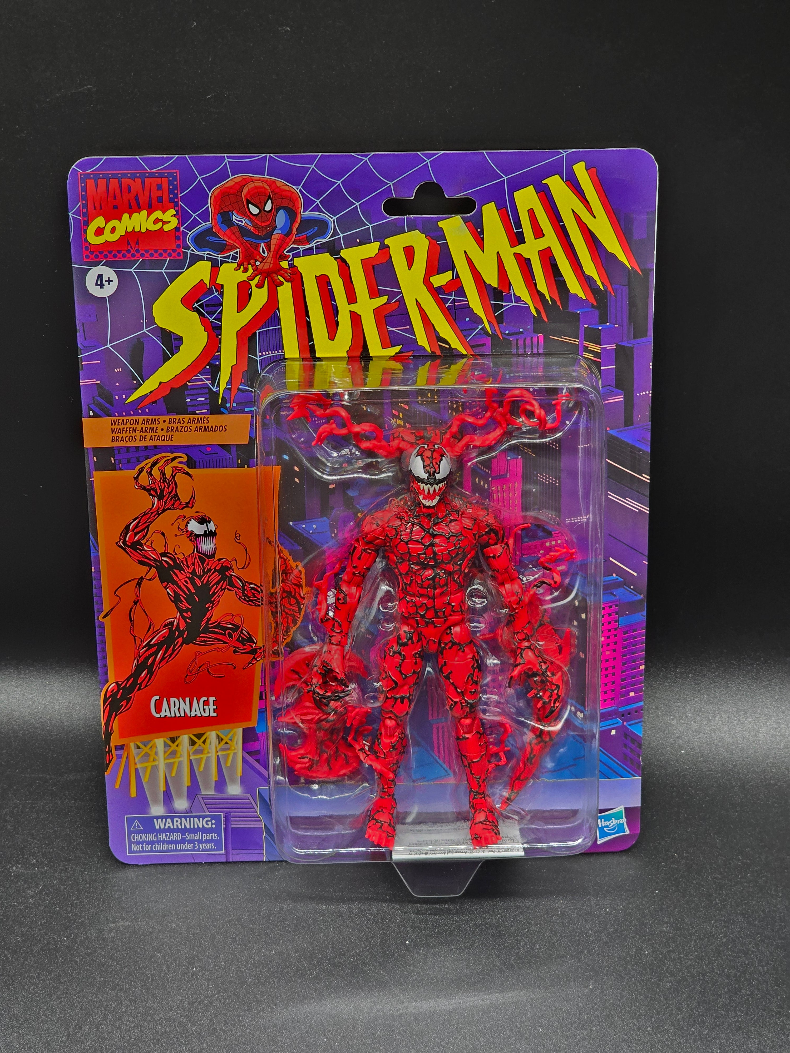 Carnage Hasbro Marvel Legends Spider-Man Retro Figure 2024 (Target Exclusive)