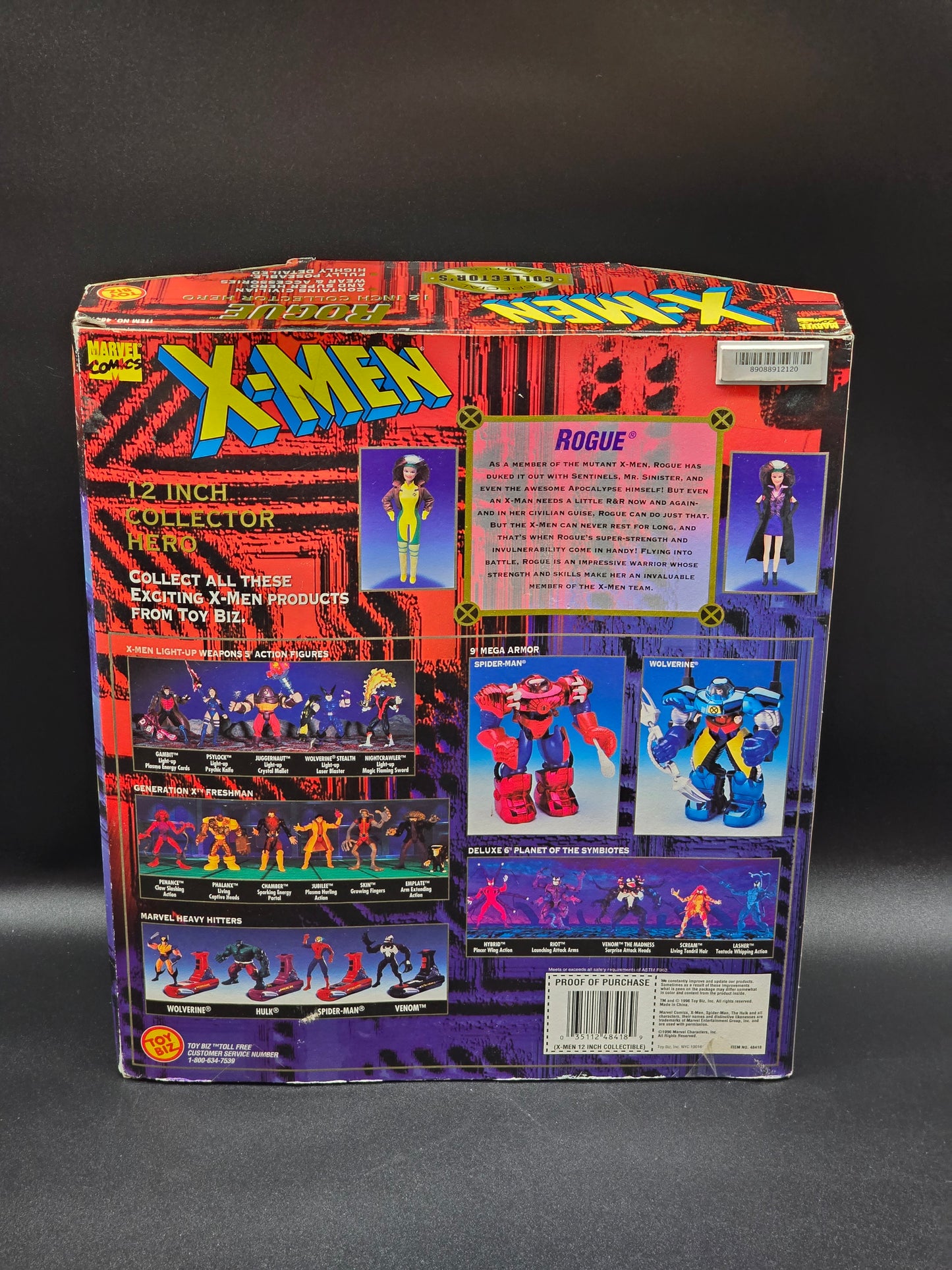Rogue X-Men Special Collector's Edition 12 in. Action Figure Toybiz 1996
