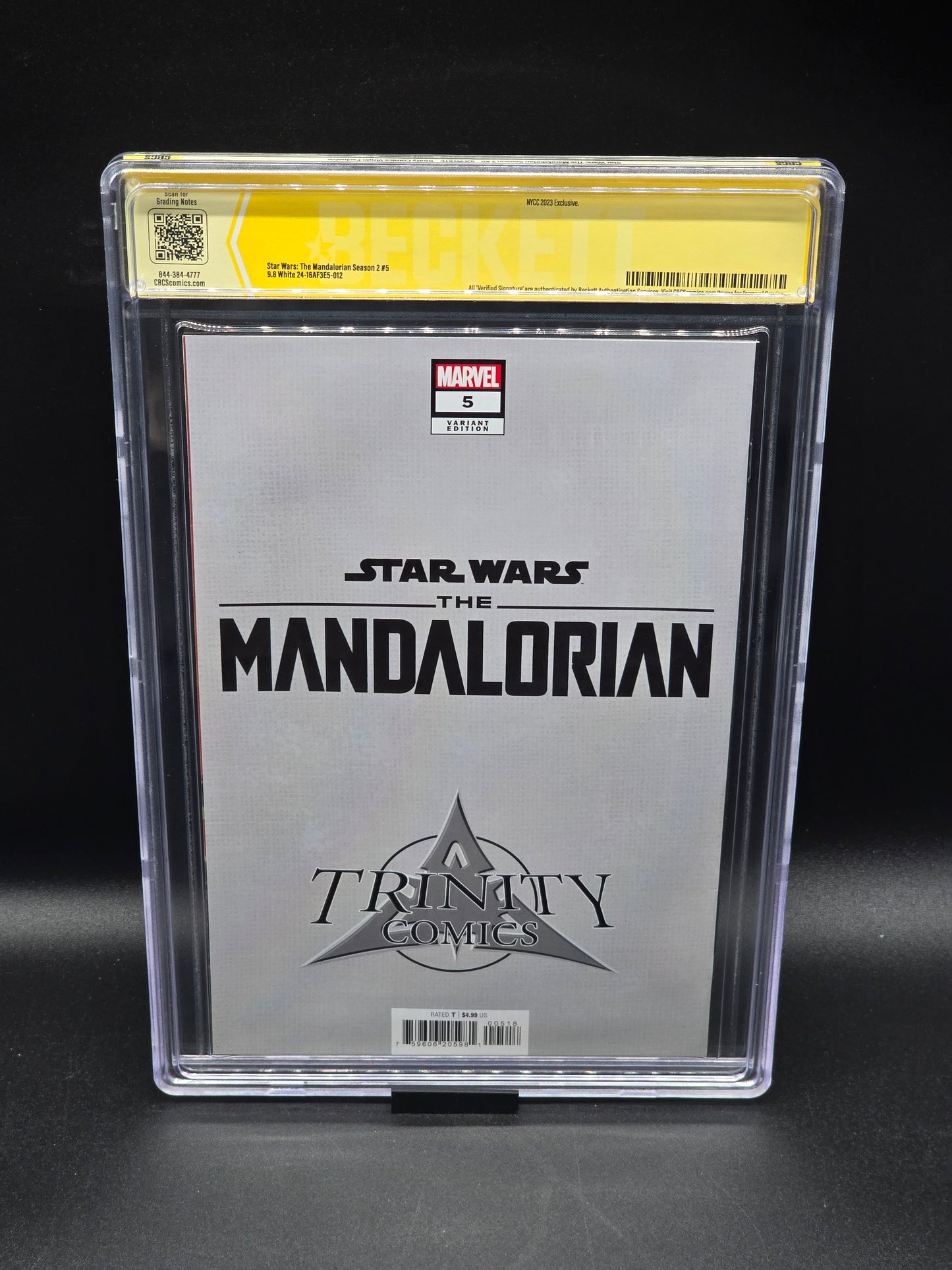 MANDALORIAN #5 NYCC VIRGIN DRESS SIGNED BY ROSARIO DAWSON  CBCS 9.8