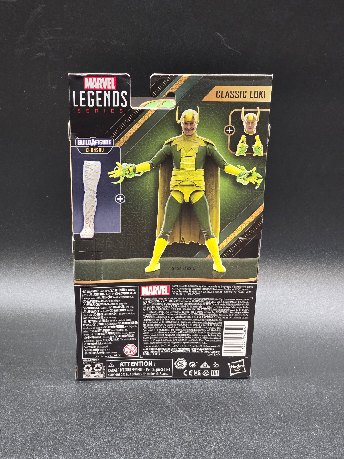 Classic Loki Marvel Legends BAF Khonshu Action Figure Hasbro 2022