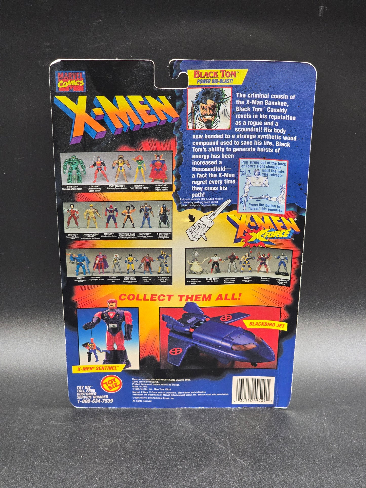 Black Tom X-Men: X-Force Action Figure Toybiz 1995