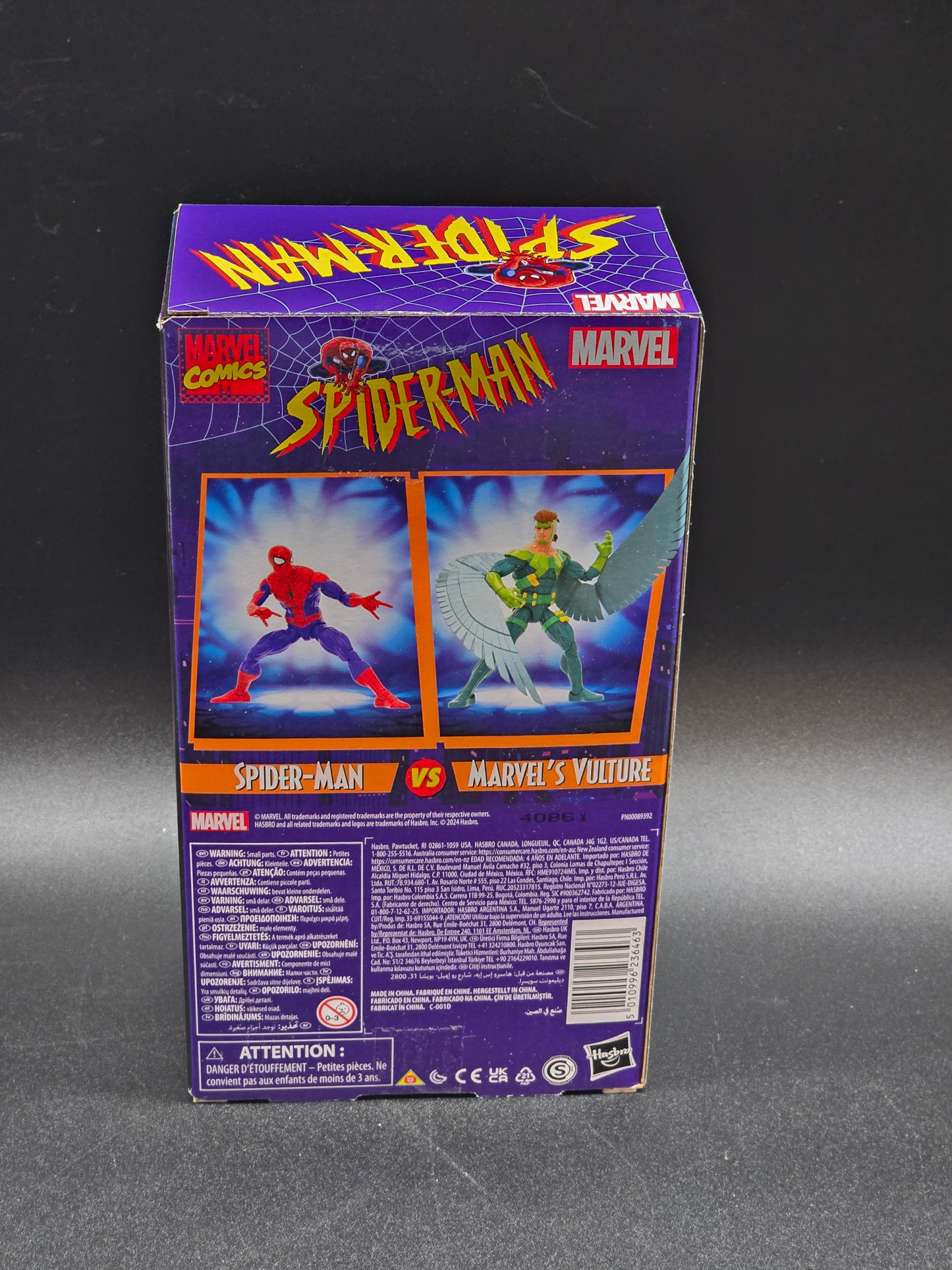 Spider-Man vs Vulture Hasbro Marvel Legends VHS Spider-Man Animated Series Retro Figure Set 2024