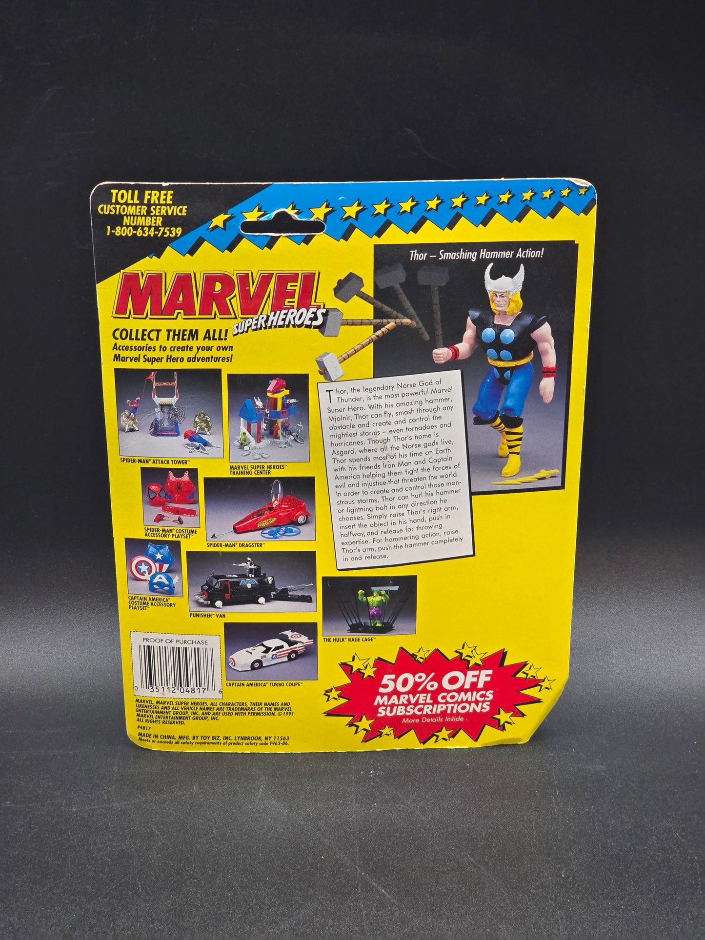 Thor Marvel Superheroes Toybiz 1991