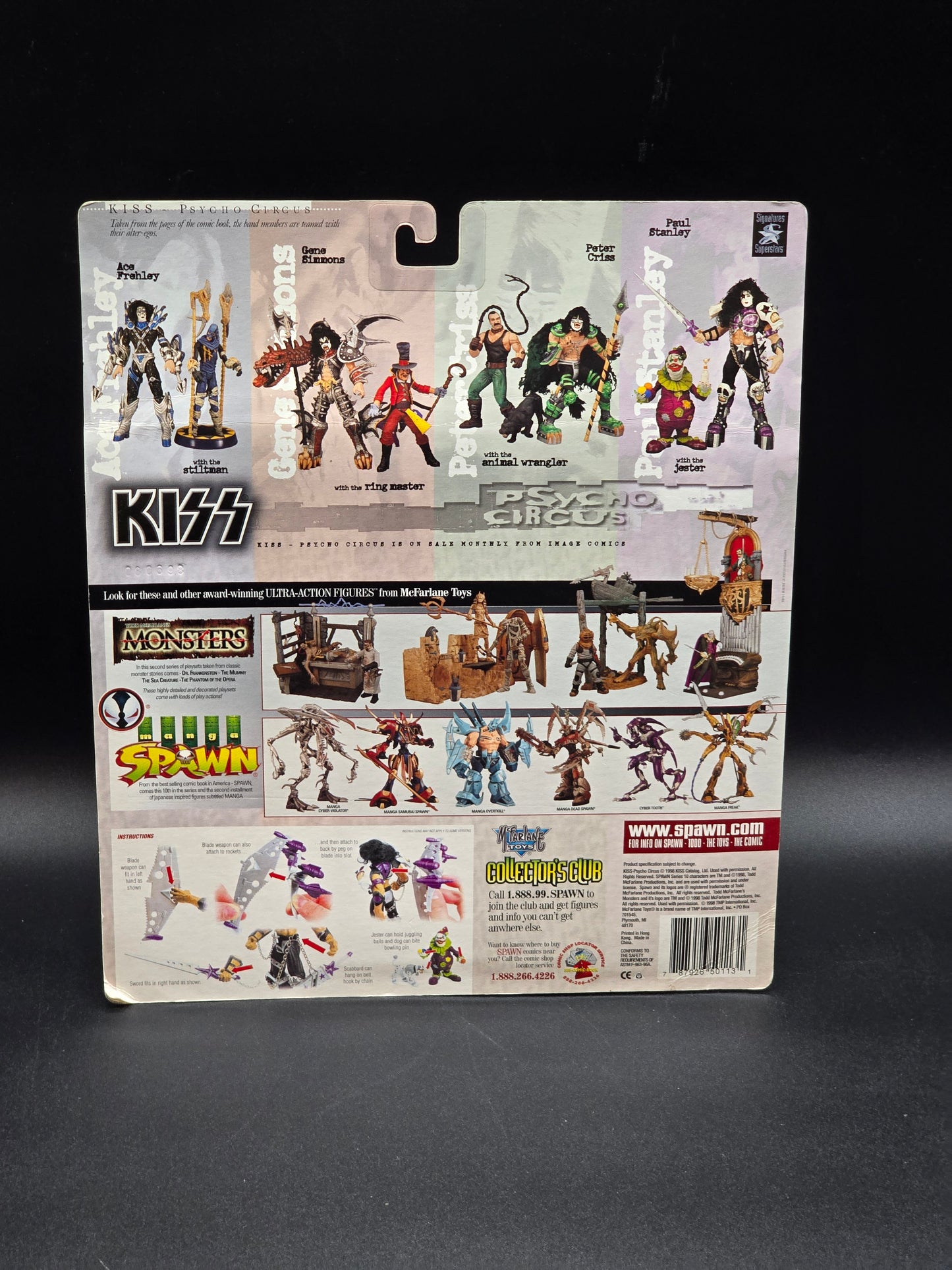 Paul Stanley & The Jester KISS Psycho Circus McFarlane Toys 1998