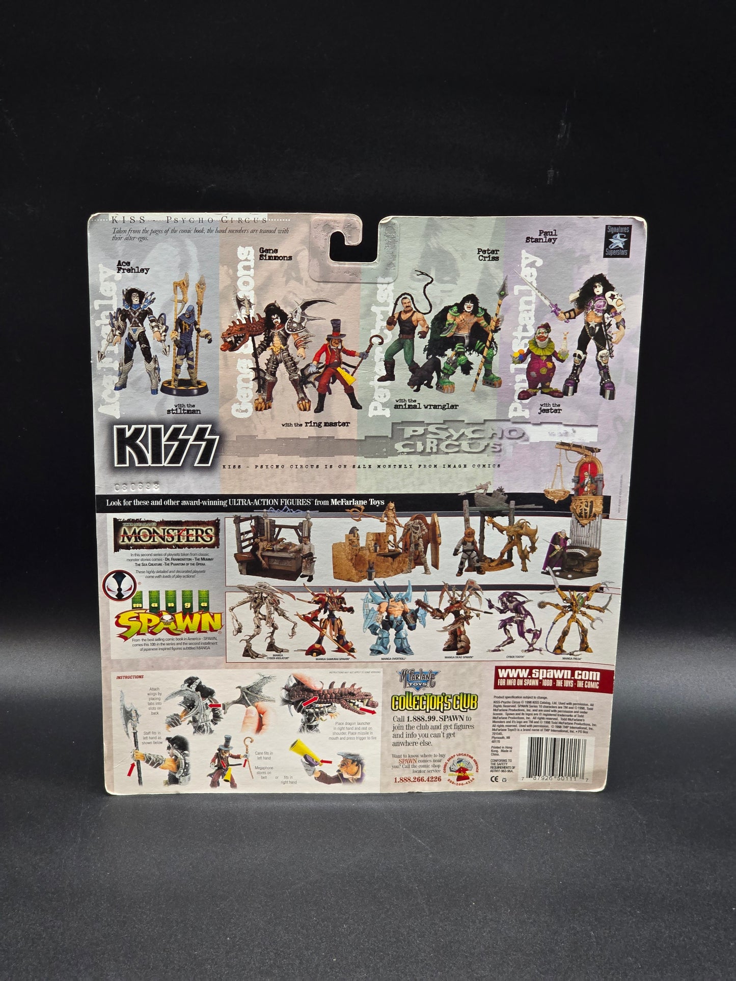 Gene Simmons & The Ring Master KISS Psycho Circus McFarlane Toys 1998