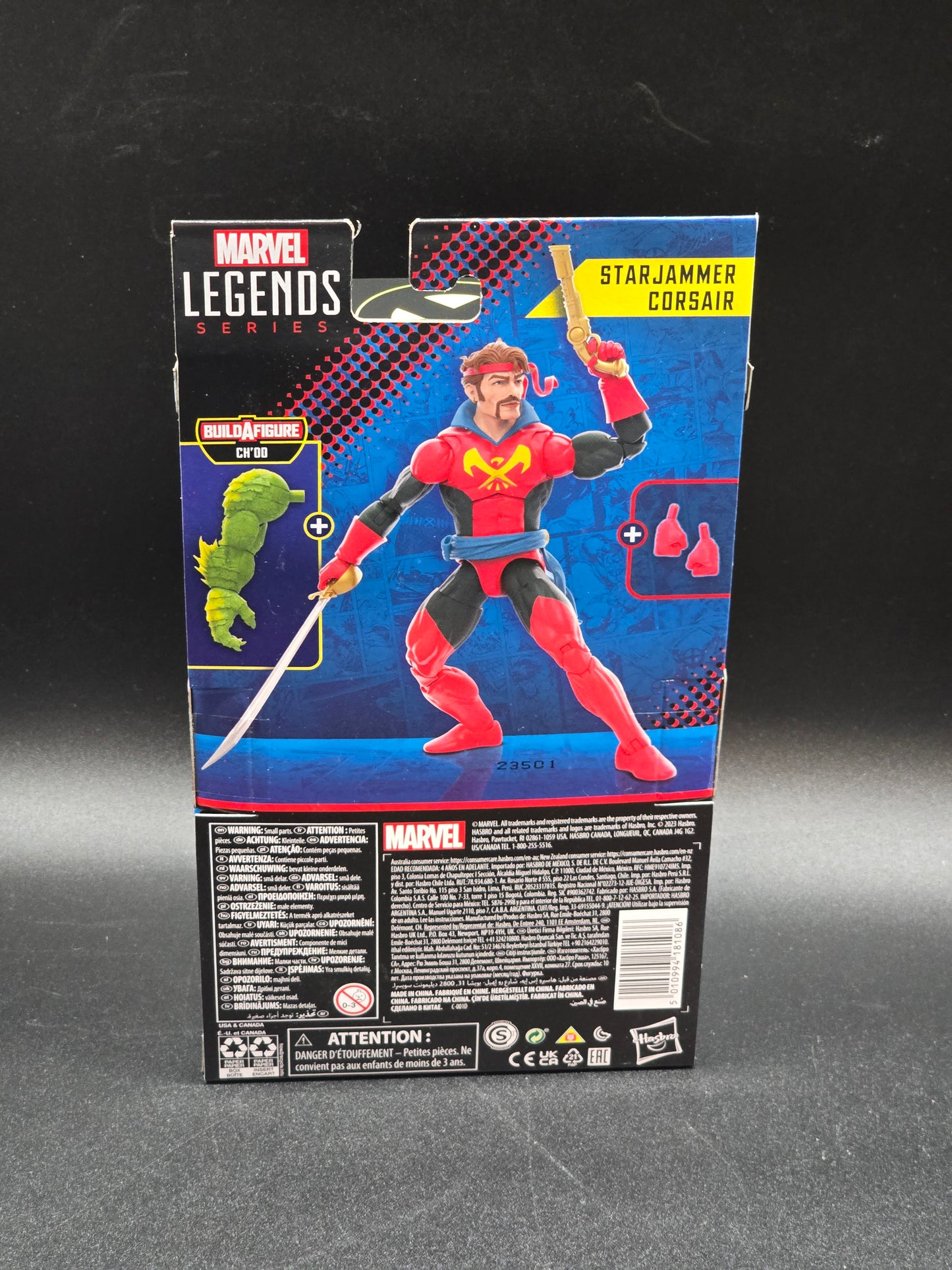 Starjammer Corsair X-Men Marvel Legends BAF Ch'od Action Figure Hasbro 2023
