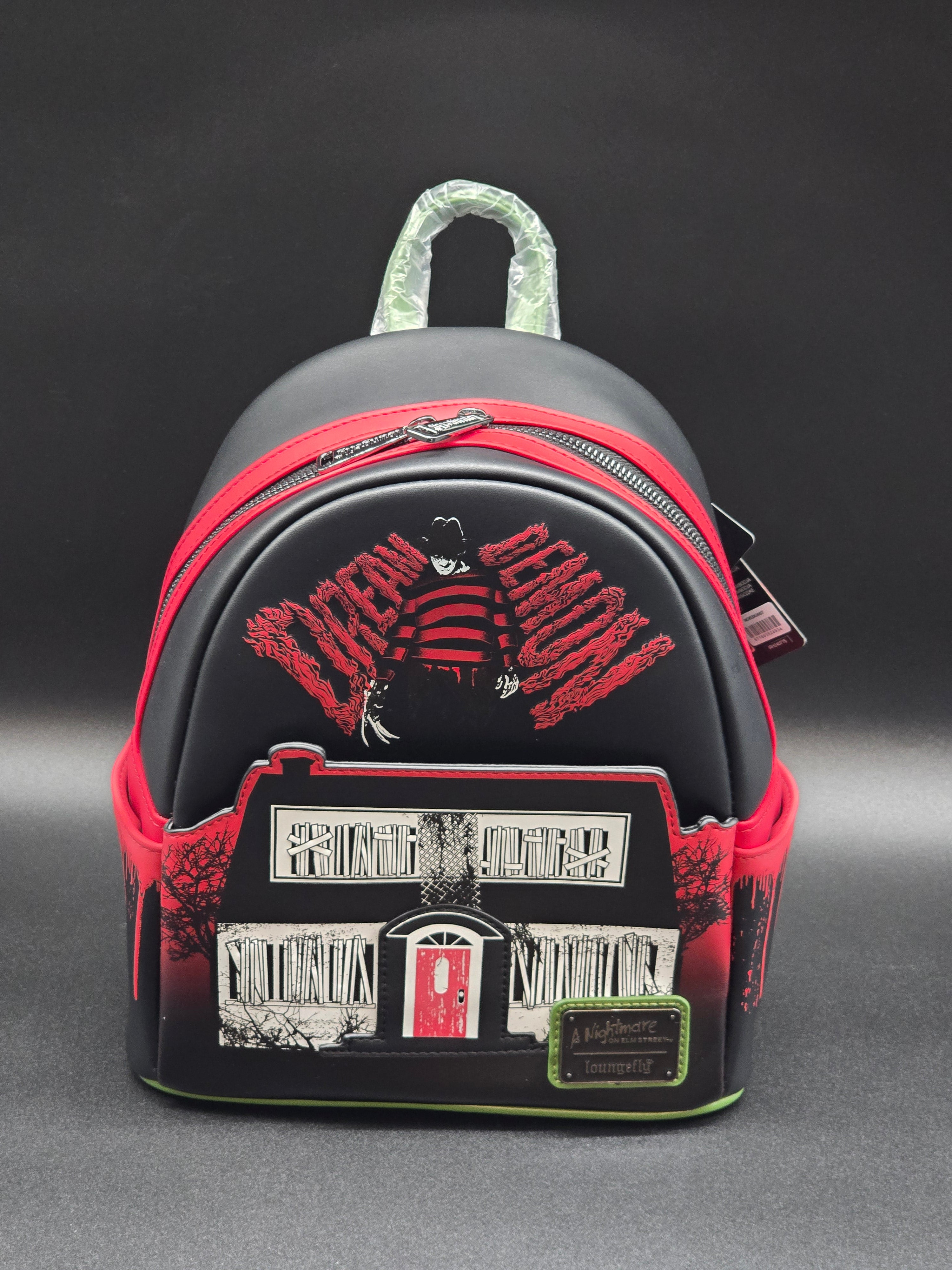 Horror Loungefly Nightmare On Elm Street top mini backpack