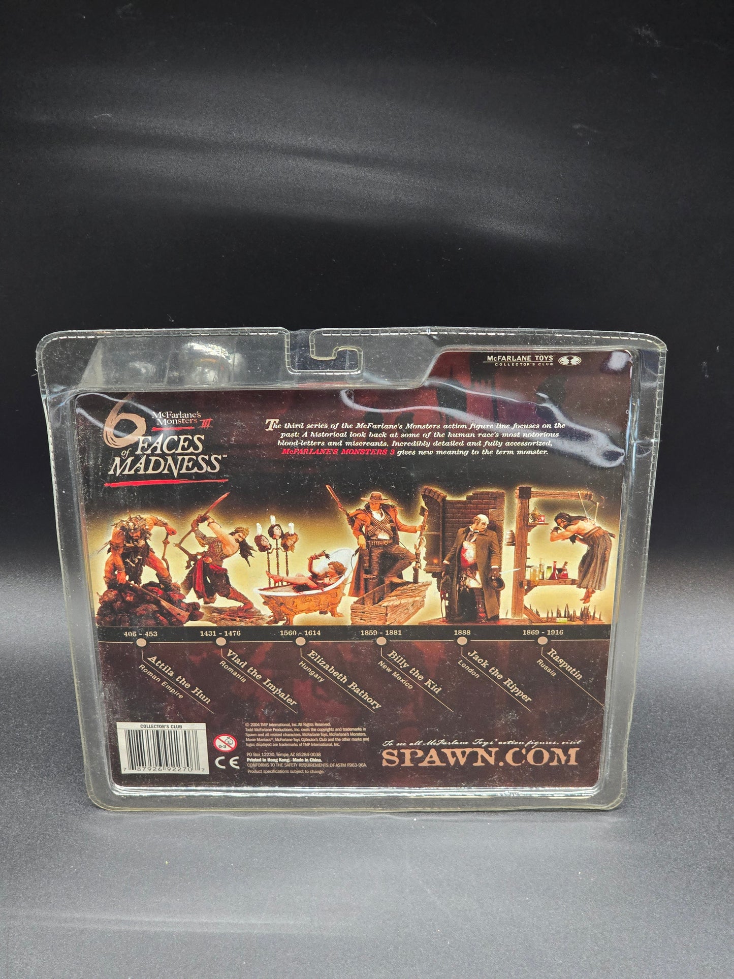 Collector's Club Accessory Pack, 6 Faces of Madness McFarlane Monster series 3, 2004